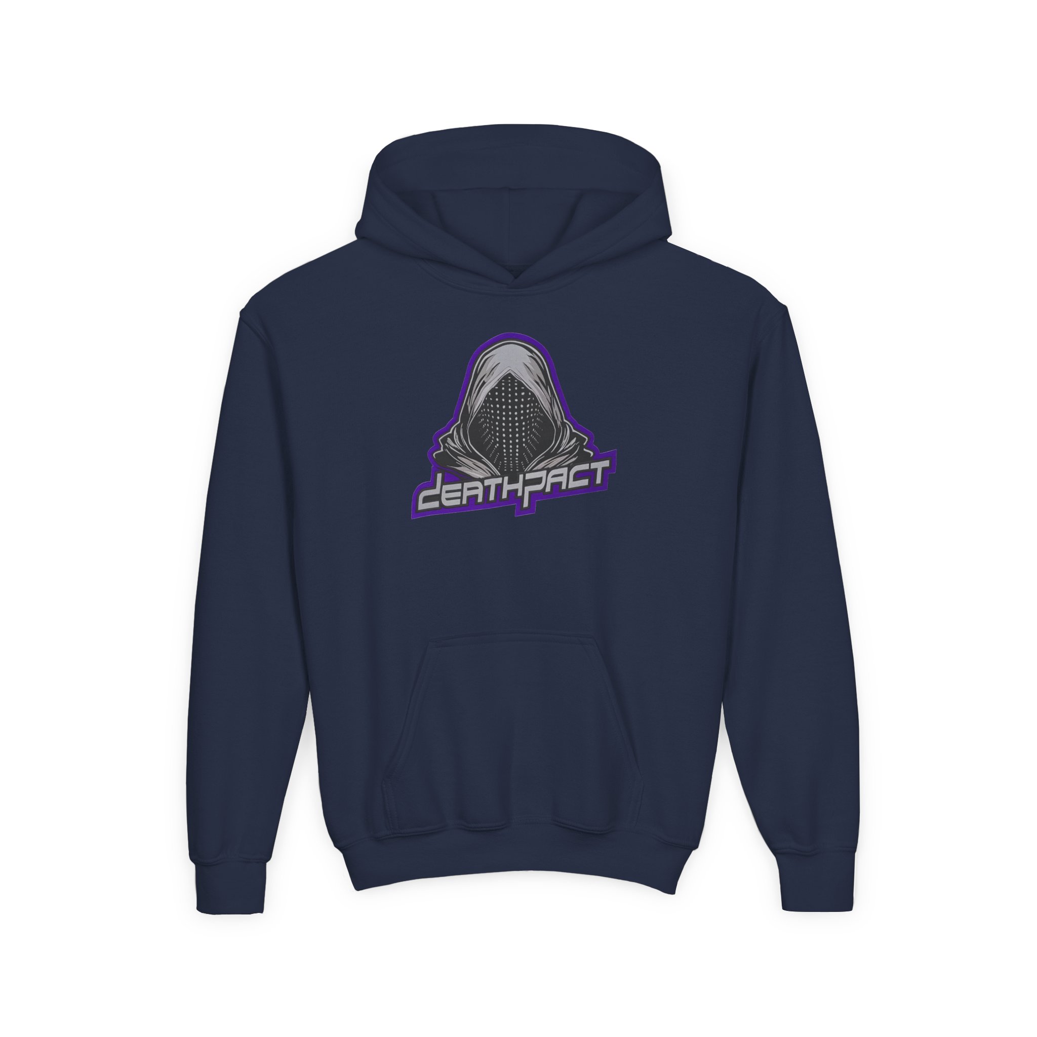 Deathpact From Darkness xx Comes Light Youth Heavy Blend Hooded Sweatshirt - Image 11