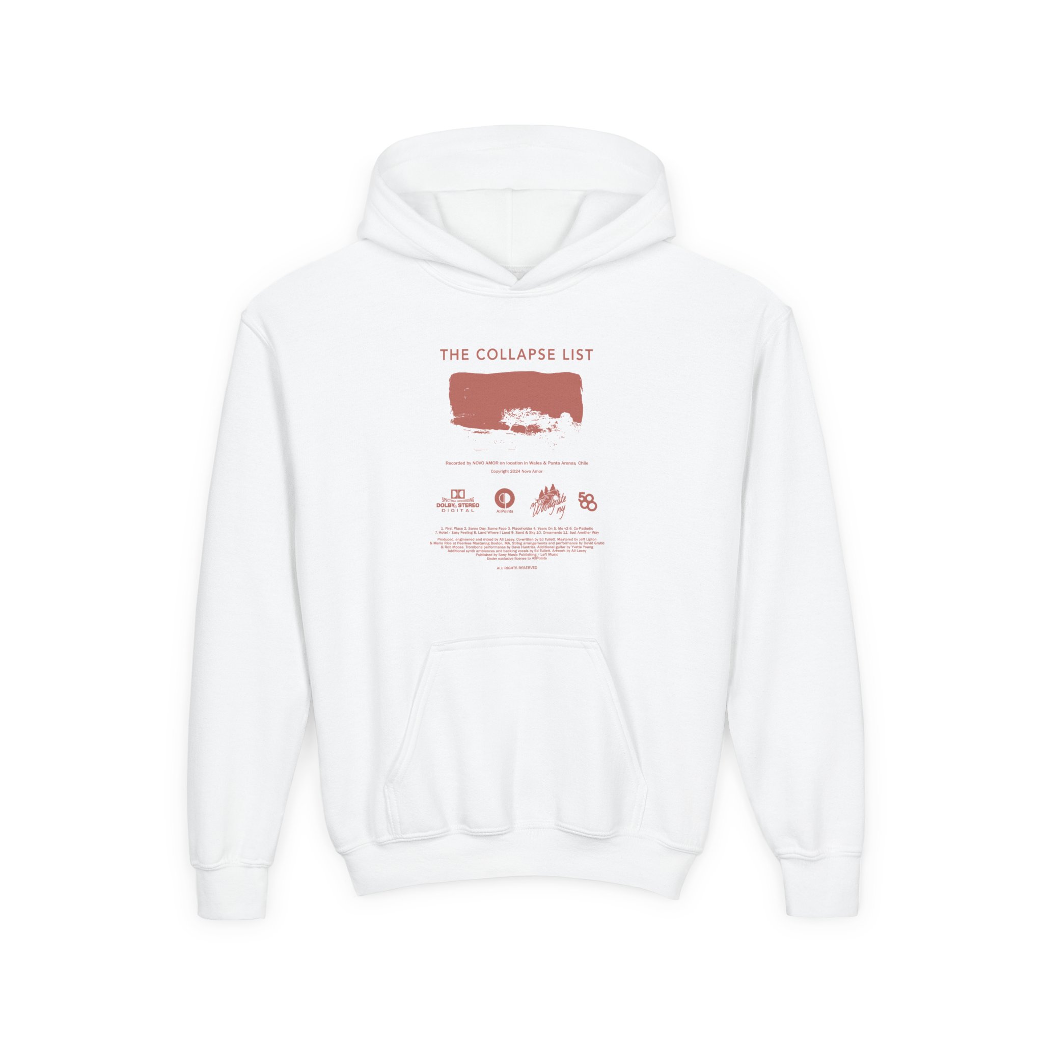 Novo Amor The Collapse List Youth Heavy Blend Hooded Sweatshirt