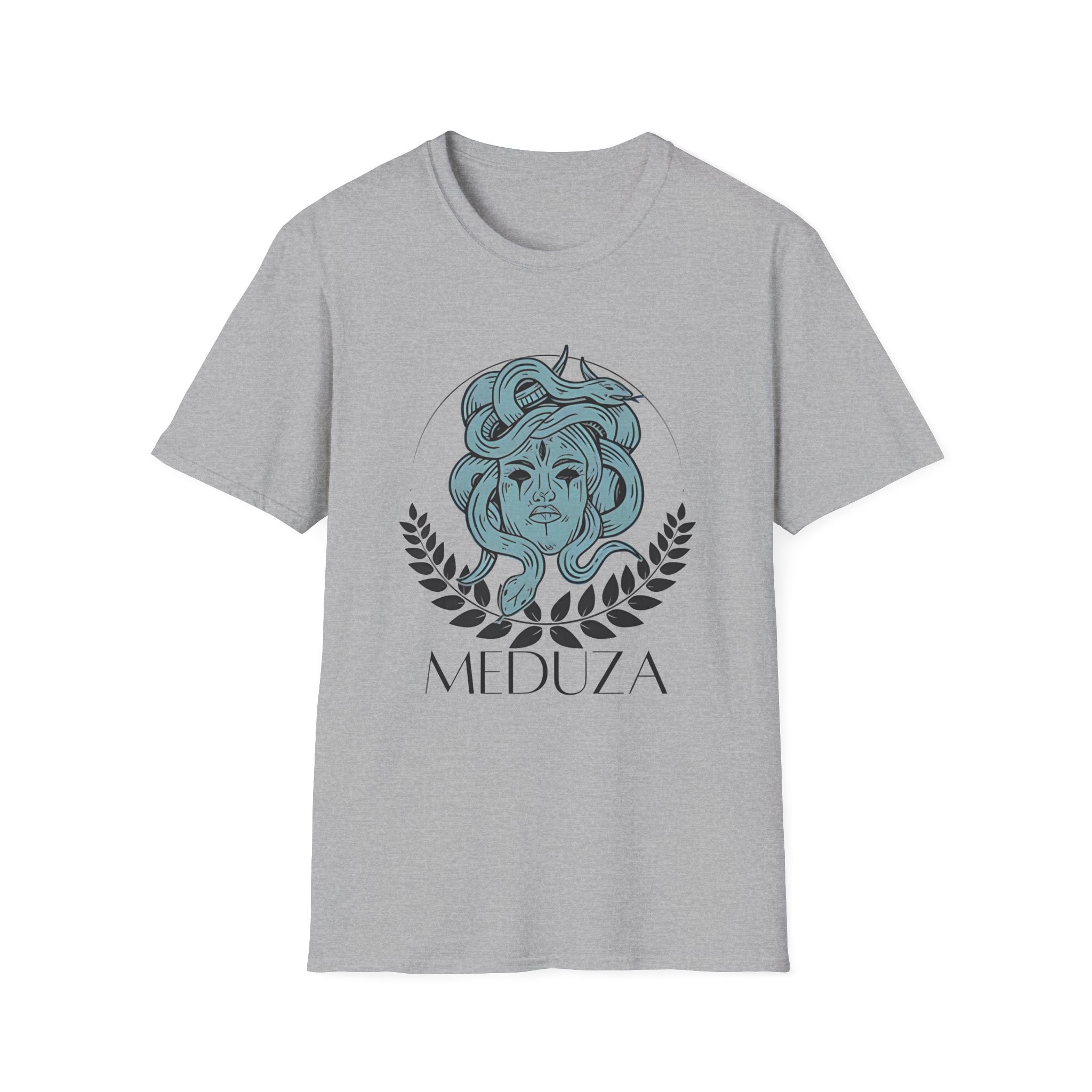 Meduza Head Fleece Unisex Softstyle T-Shirt - Image 7