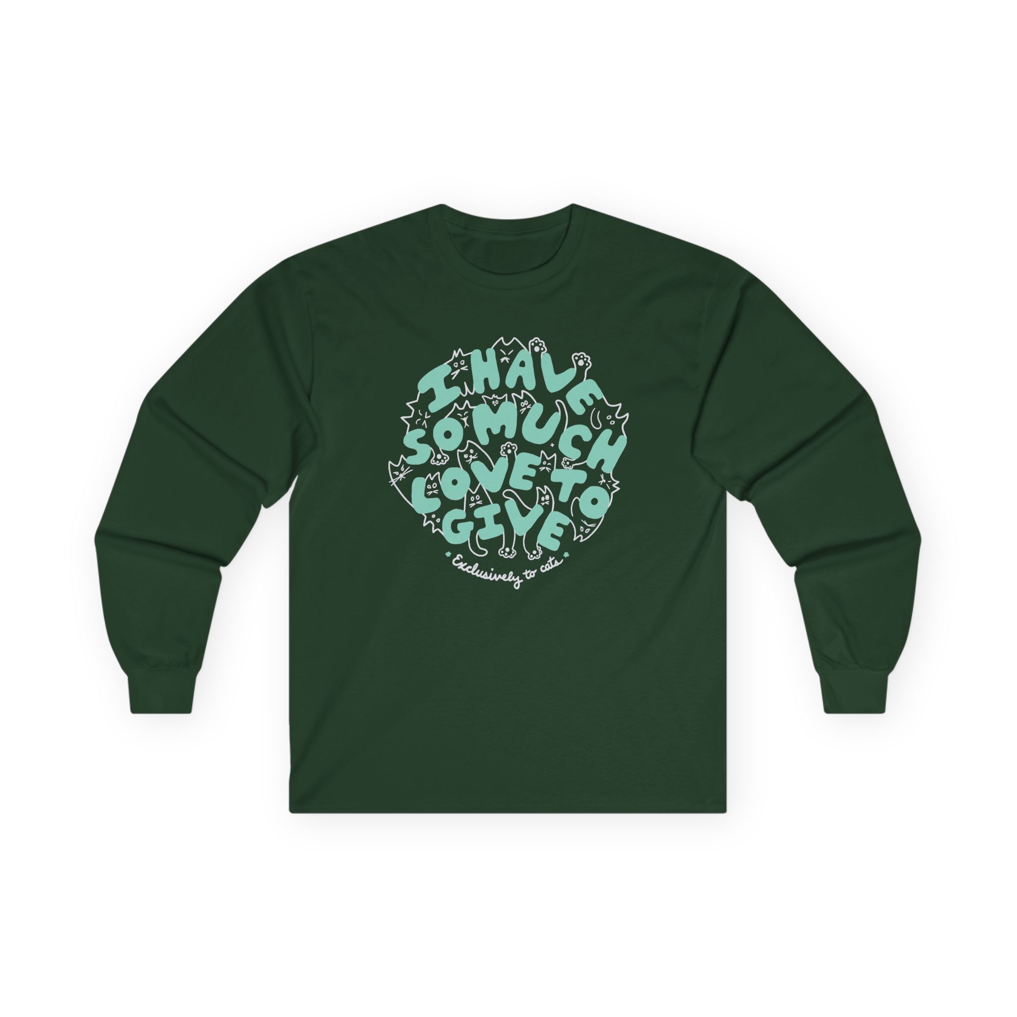 Dropout Exclusively To Cats Unisex Ultra Cotton Long Sleeve Tee - Image 7