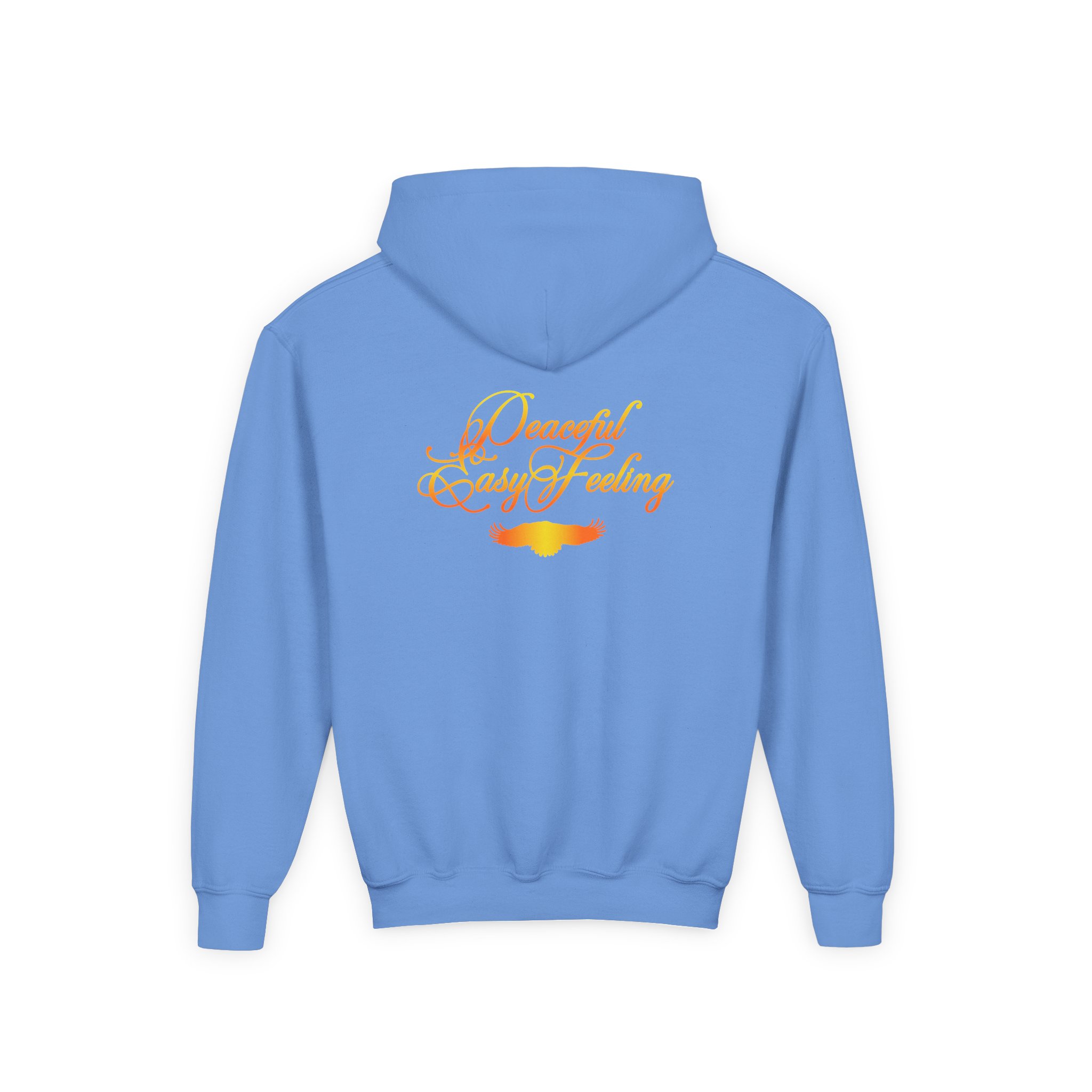 Youth The Eagles Peaceful Easy Feeling Desert Heavy Blend Hooded Sweatshirt - Image 6
