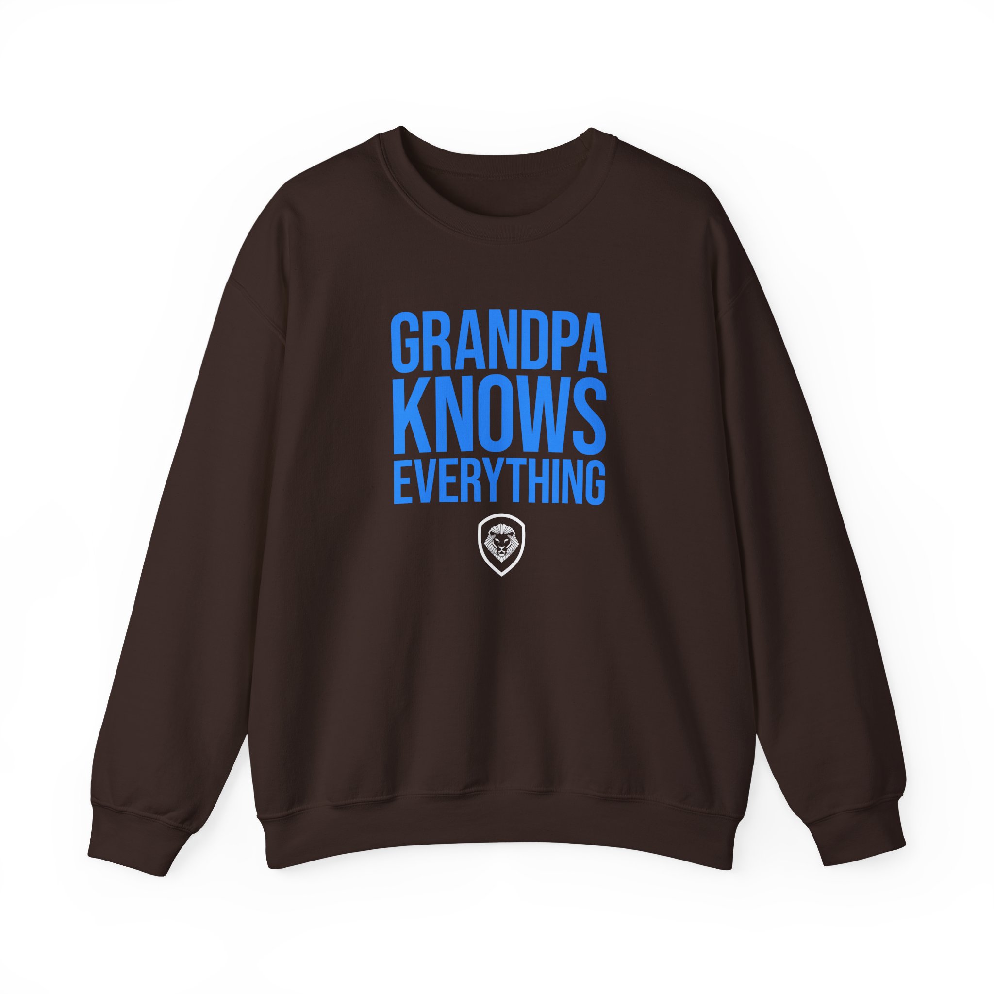 Valuetainment Grandpa Knows Everything Unisex Heavy Blend™ Crewneck Sweatshirt - Image 3