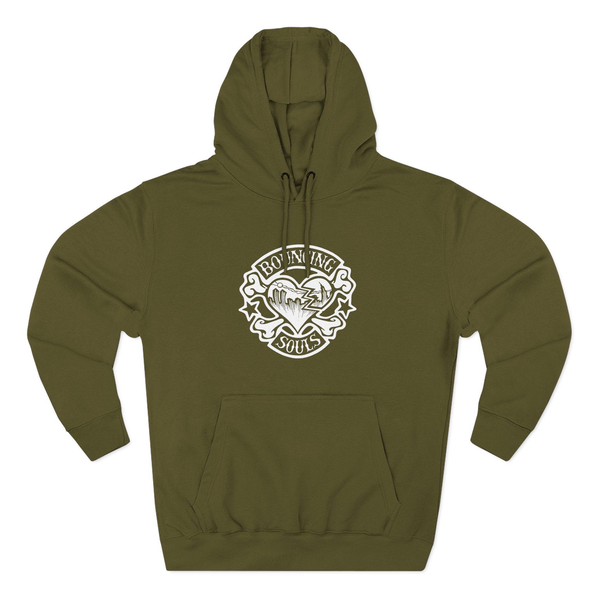 Cold Cuts the Bouncing Souls Rocker Heart Three-Panel Fleece Hoodie - Image 5