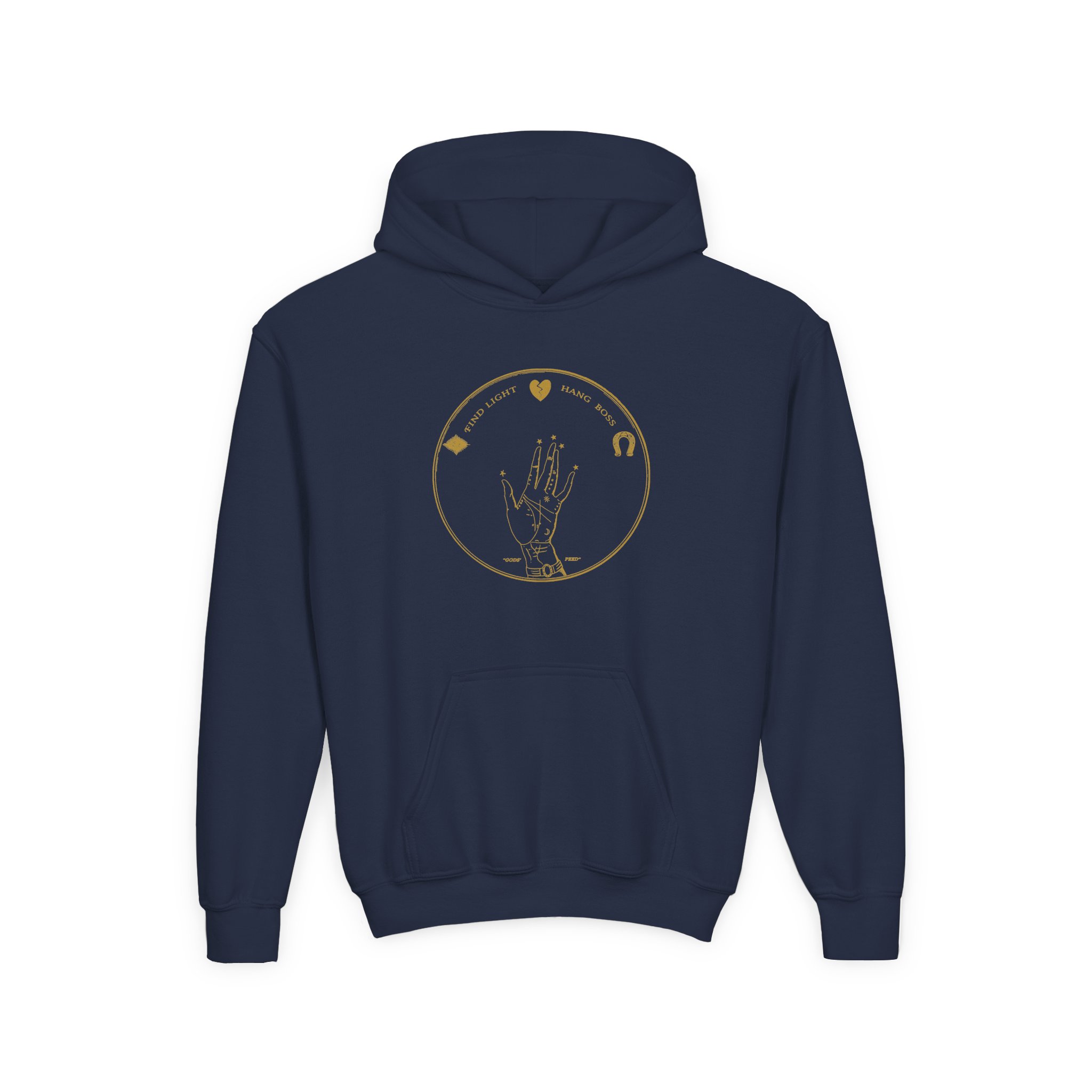 Godspeed You Black Emperor xxx godspeed you ! black emperor Youth Heavy Blend Hooded Sweatshirt - Image 3