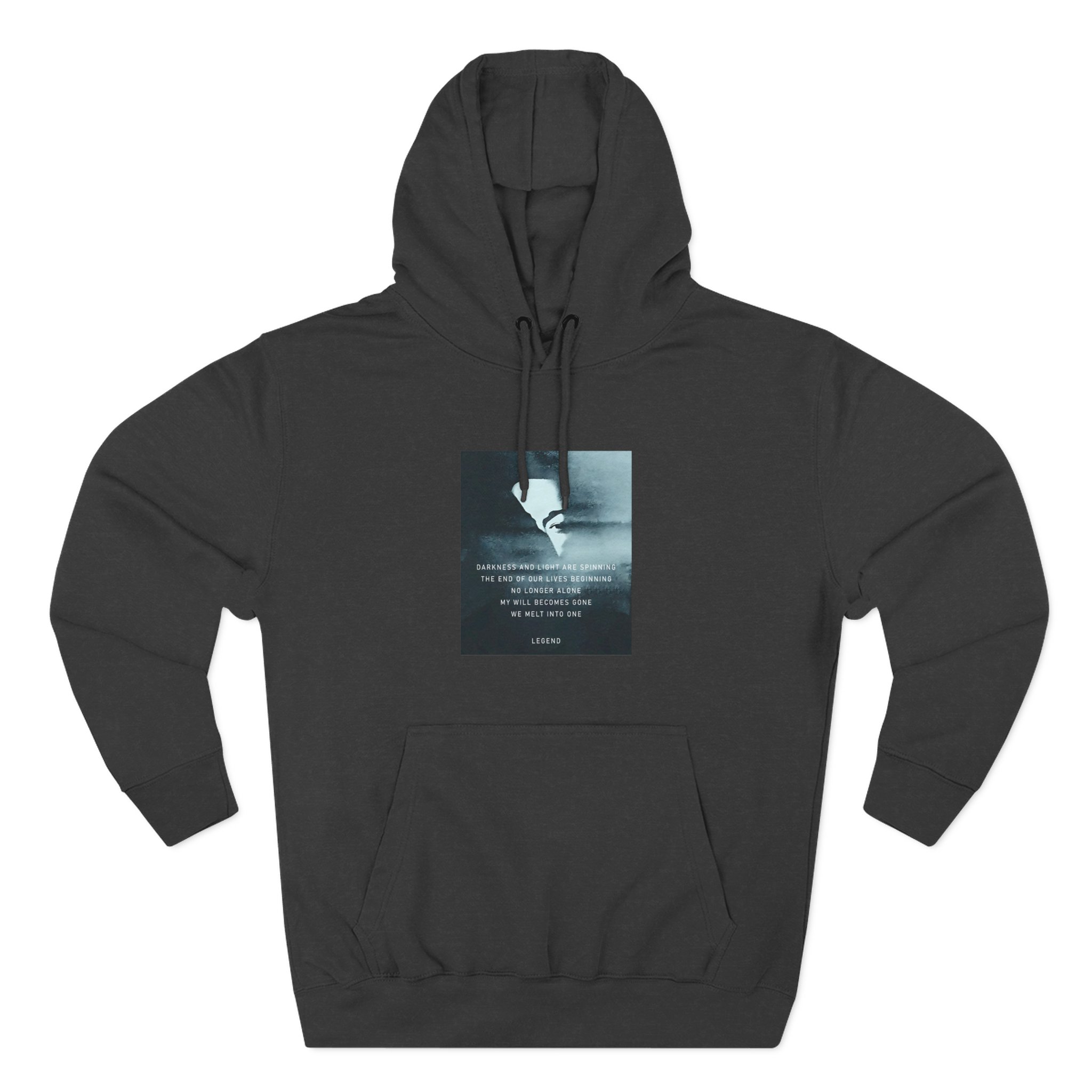 John Legend Darkness Lyrics Three-Panel Fleece Hoodie - Image 7