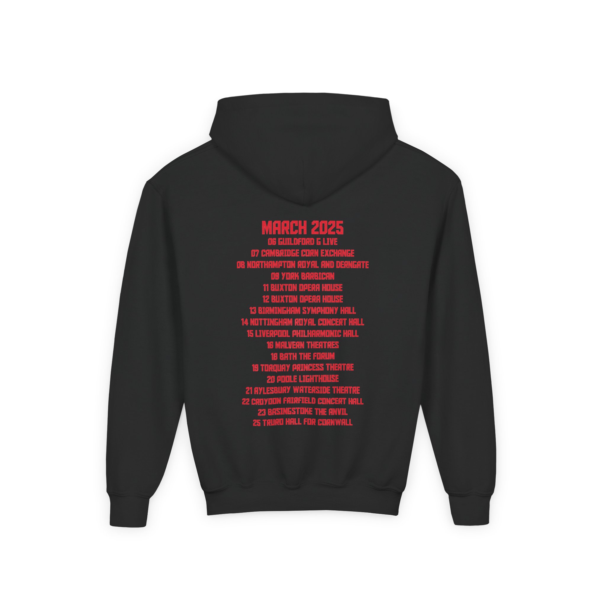 Levellers 2025 March We the Collective Tour Youth Heavy Blend Hooded Sweatshirt - Image 2