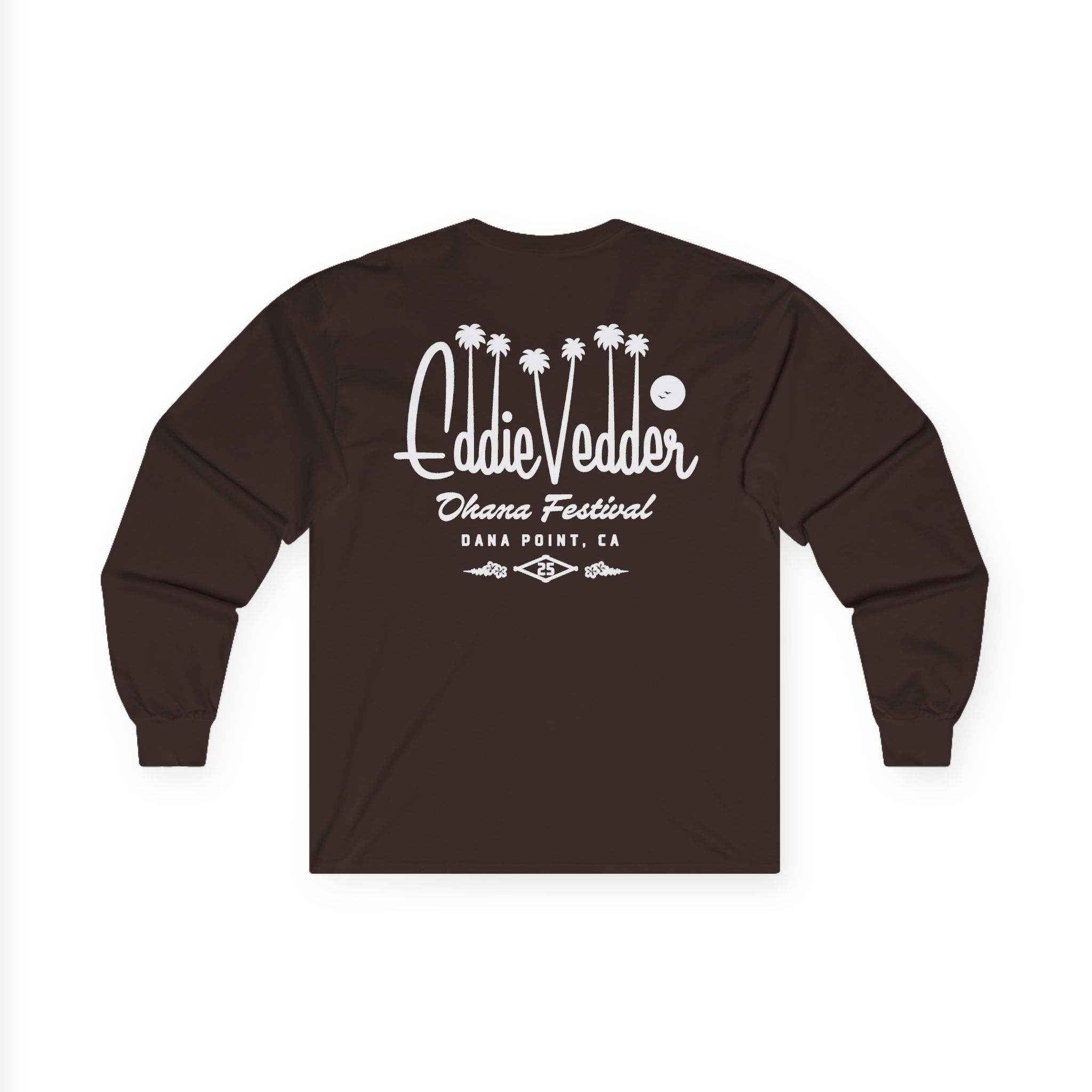 Eddie Vedder Palm Script Unisex Ultra Cotton Long Sleeve Tee - Image 4