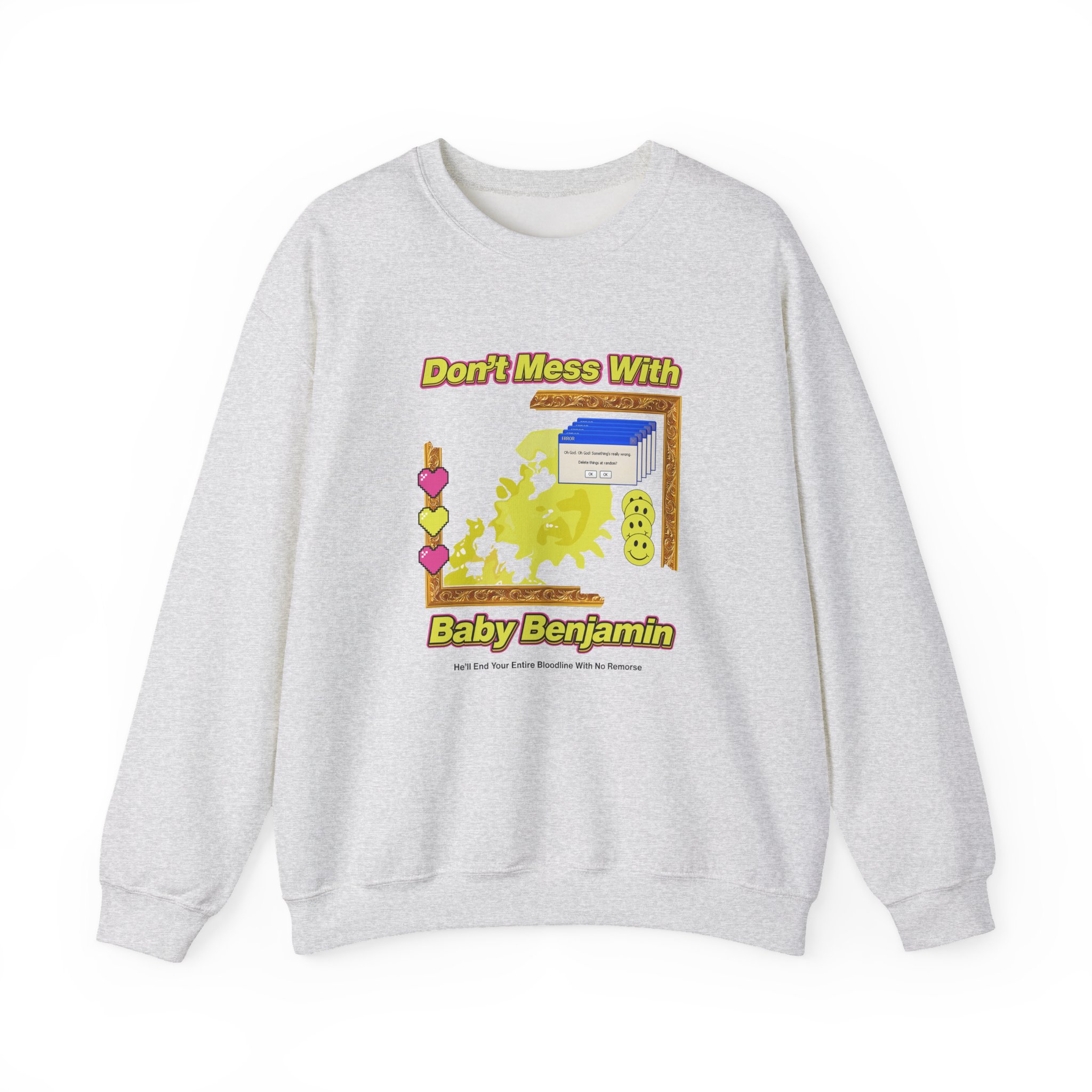 Garrett Watts Don't Mess With Baby Benjamin Unisex Heavy Blend™ Crewneck Sweatshirt - Image 5