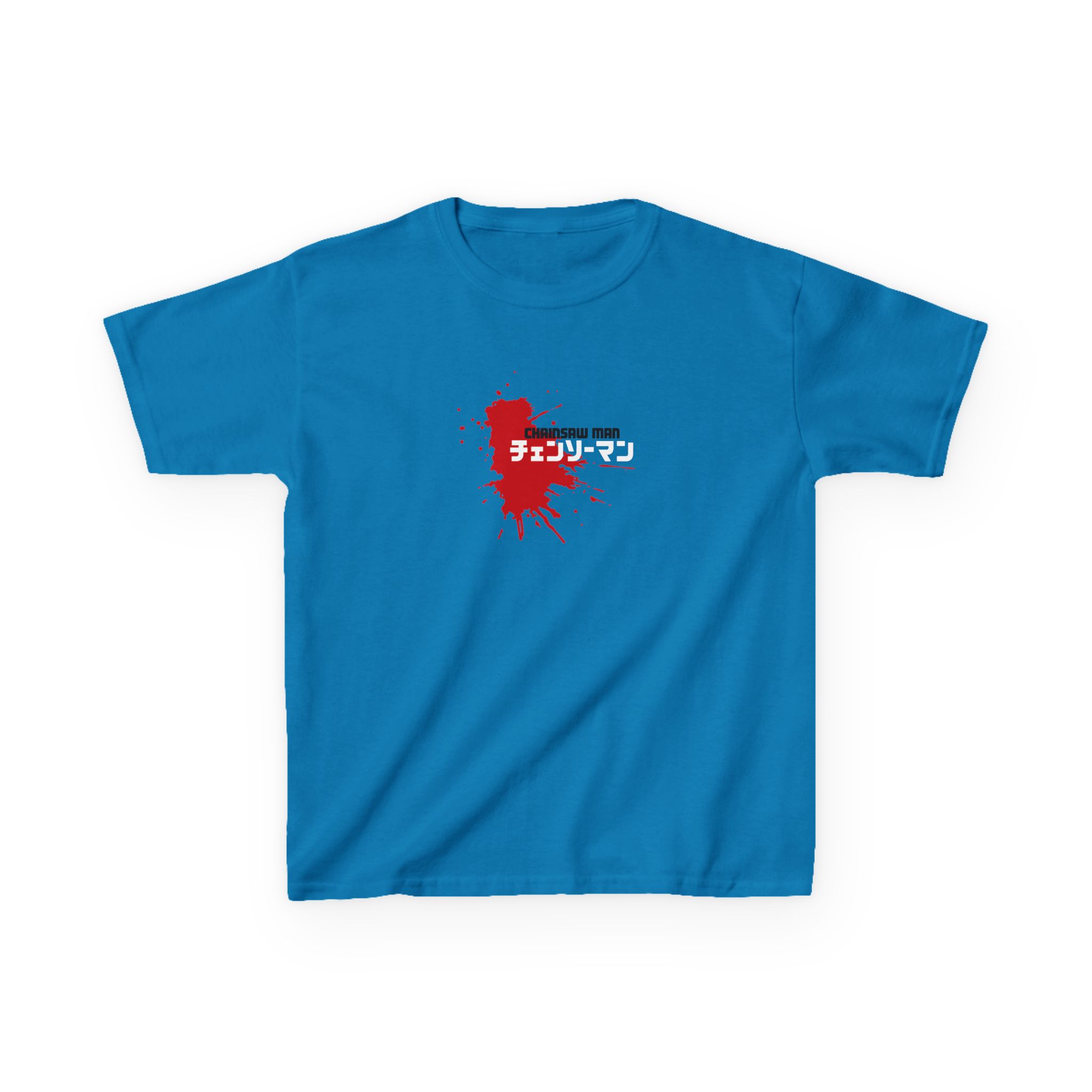 Chainsaw Man Power Grey Melange Kids Heavy Cotton™ Tee - Image 7
