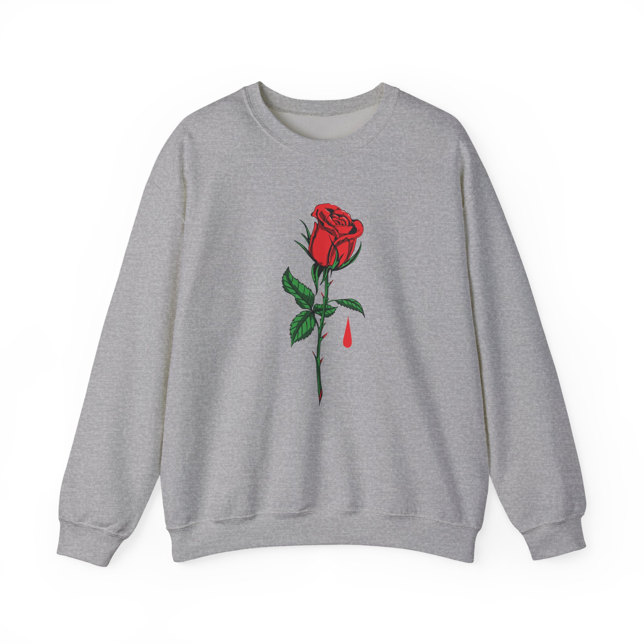 Blue October Big Rose Unisex Heavy Blend™ Crewneck Sweatshirt