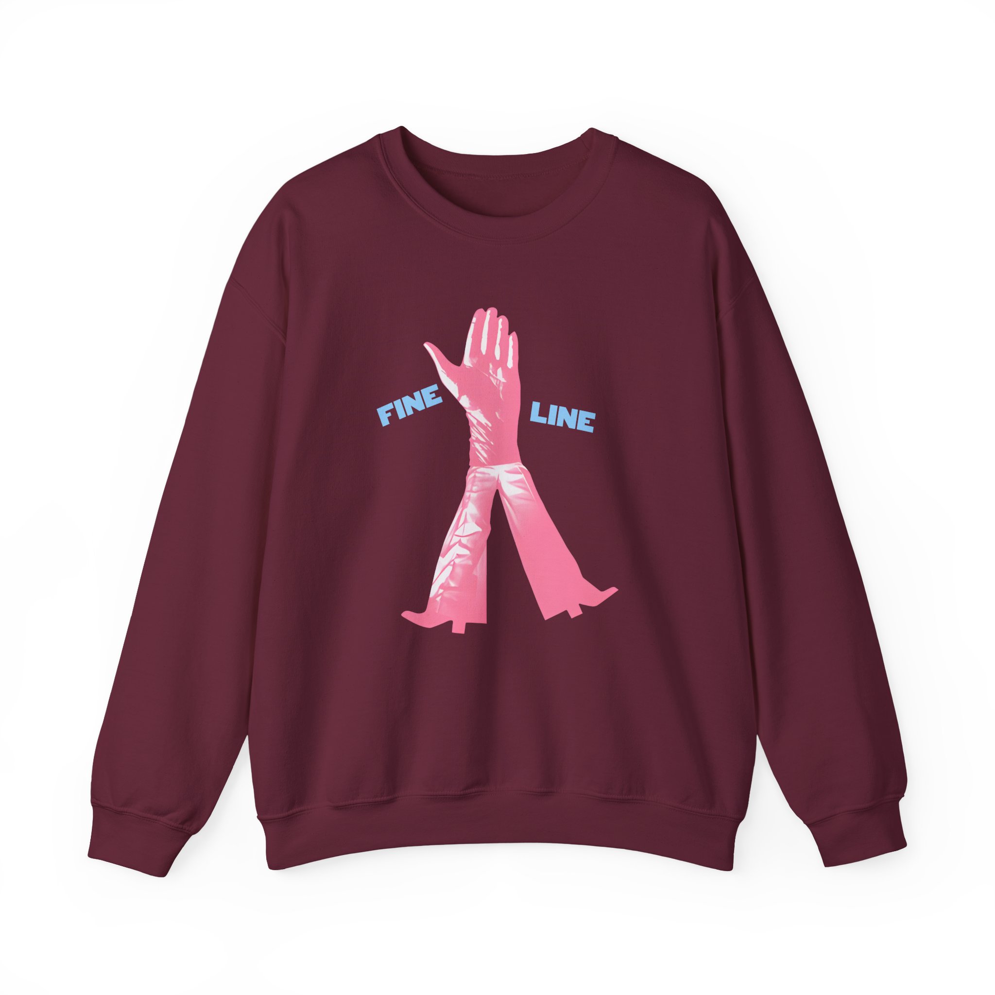 Love on Tour Fine Line Unisex Heavy Blend™ Crewneck Sweatshirt - Image 5