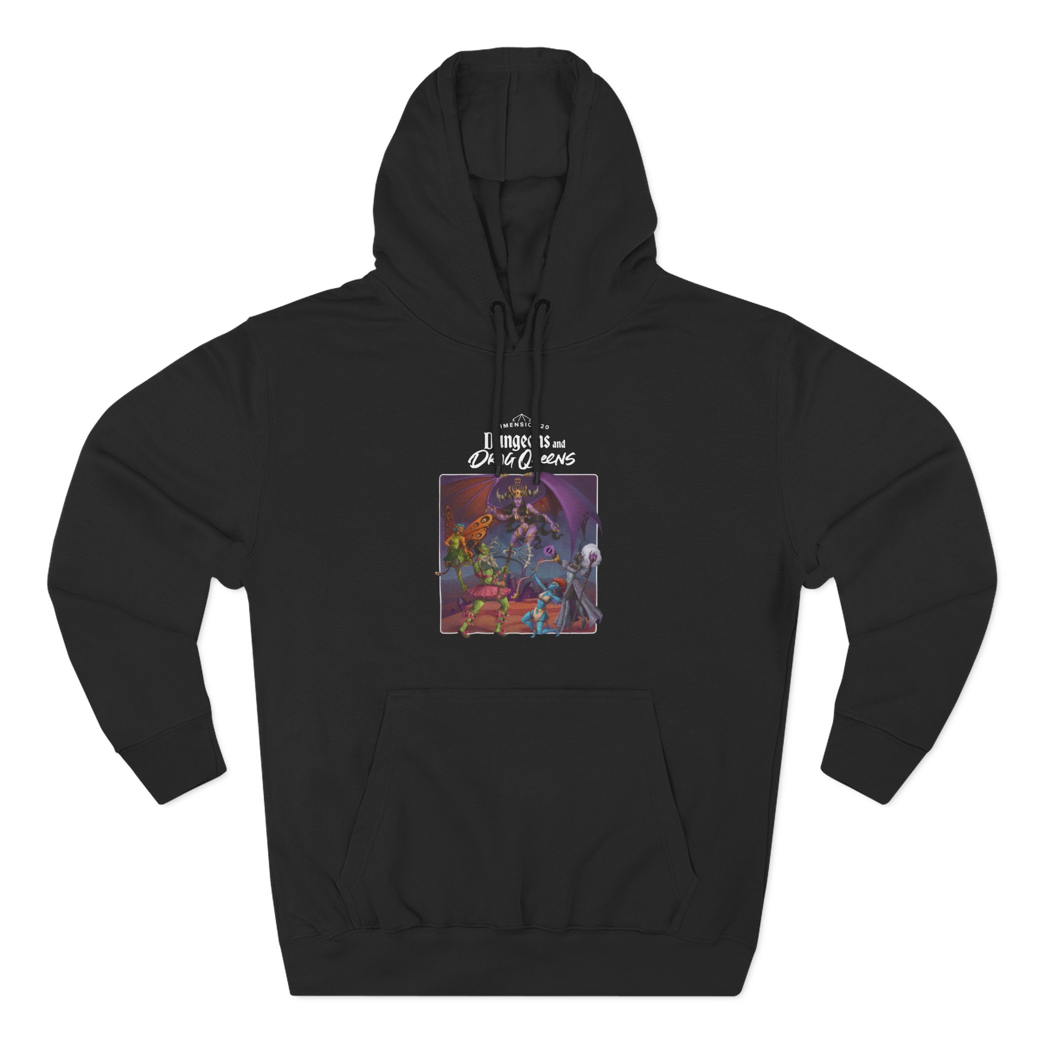Dropout Dungeons and Drag Queens Three-Panel Fleece Hoodie