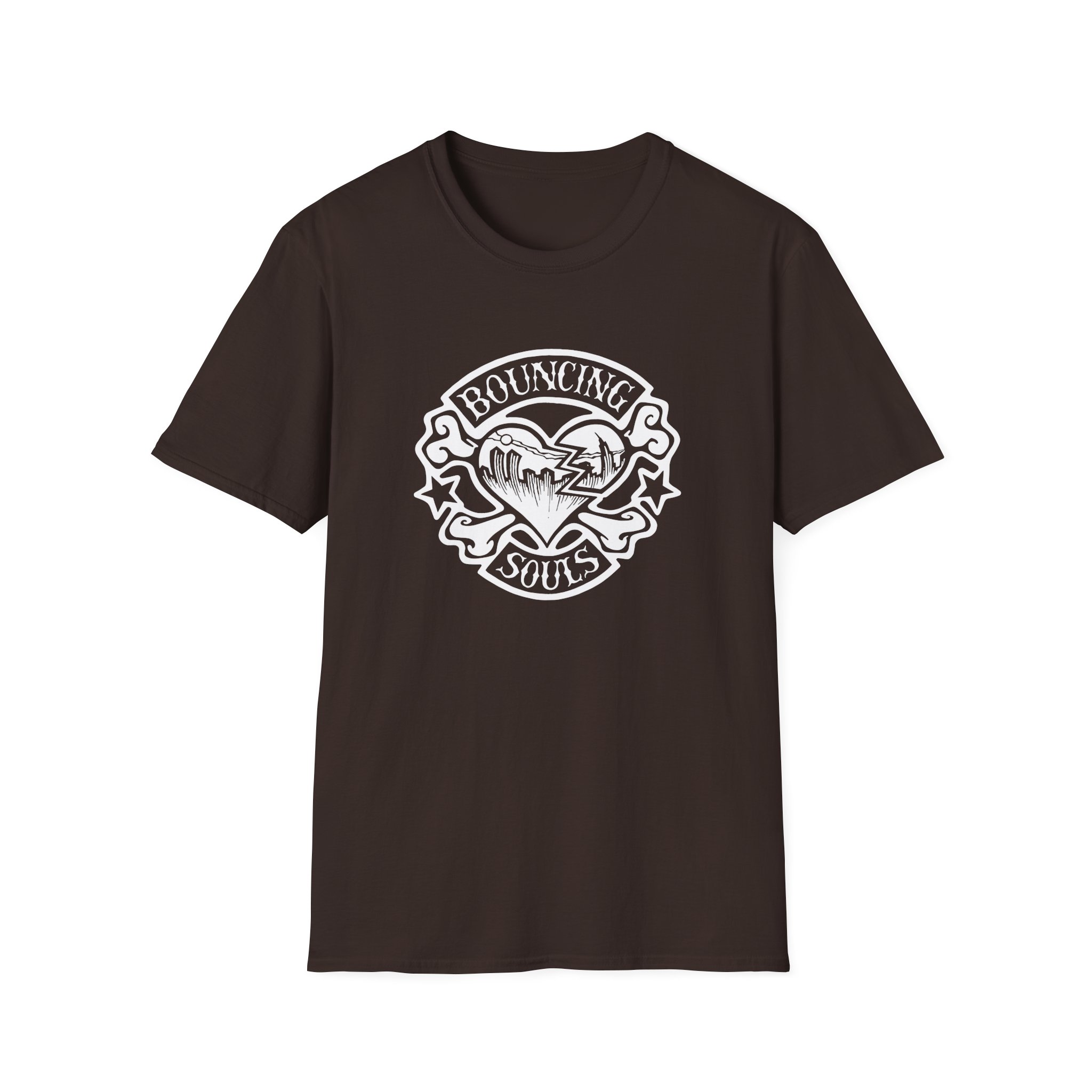 Cold Cuts the Bouncing Souls Rocker Heart Unisex Softstyle T-Shirt - Image 5