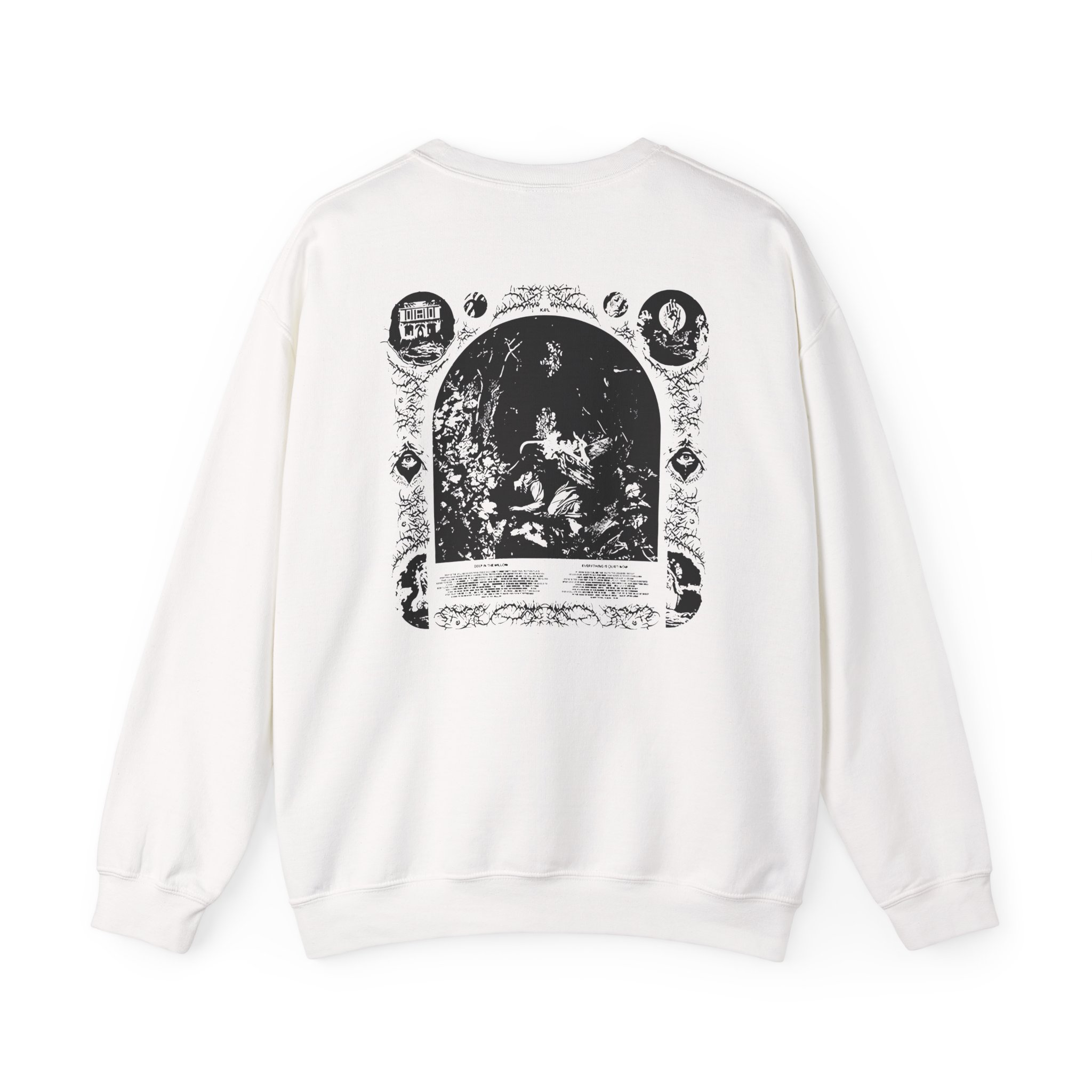 Knocked Loose Quiet Now Unisex Heavy Blend™ Crewneck Sweatshirt - Image 4