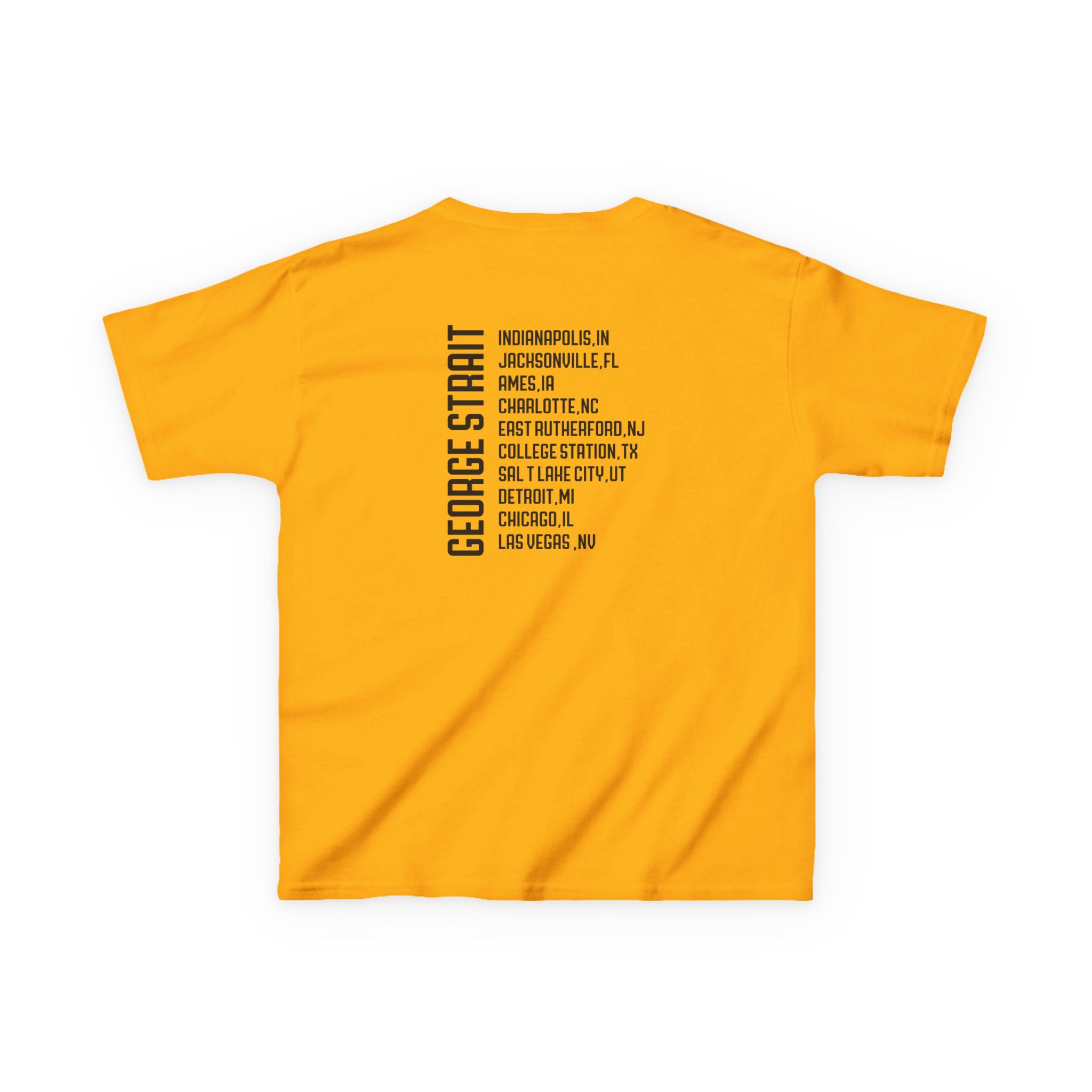 Kids George Strait Heather Denim Silhouette Heavy Cotton™ Tee - Image 8