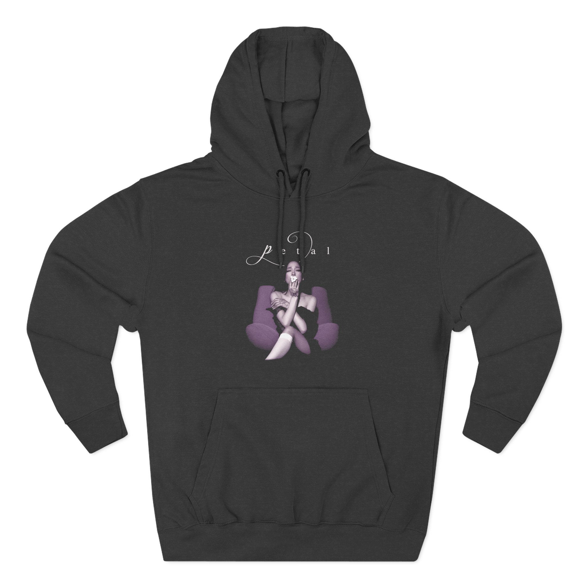 AG petal script Three-Panel Fleece Hoodie - Image 3