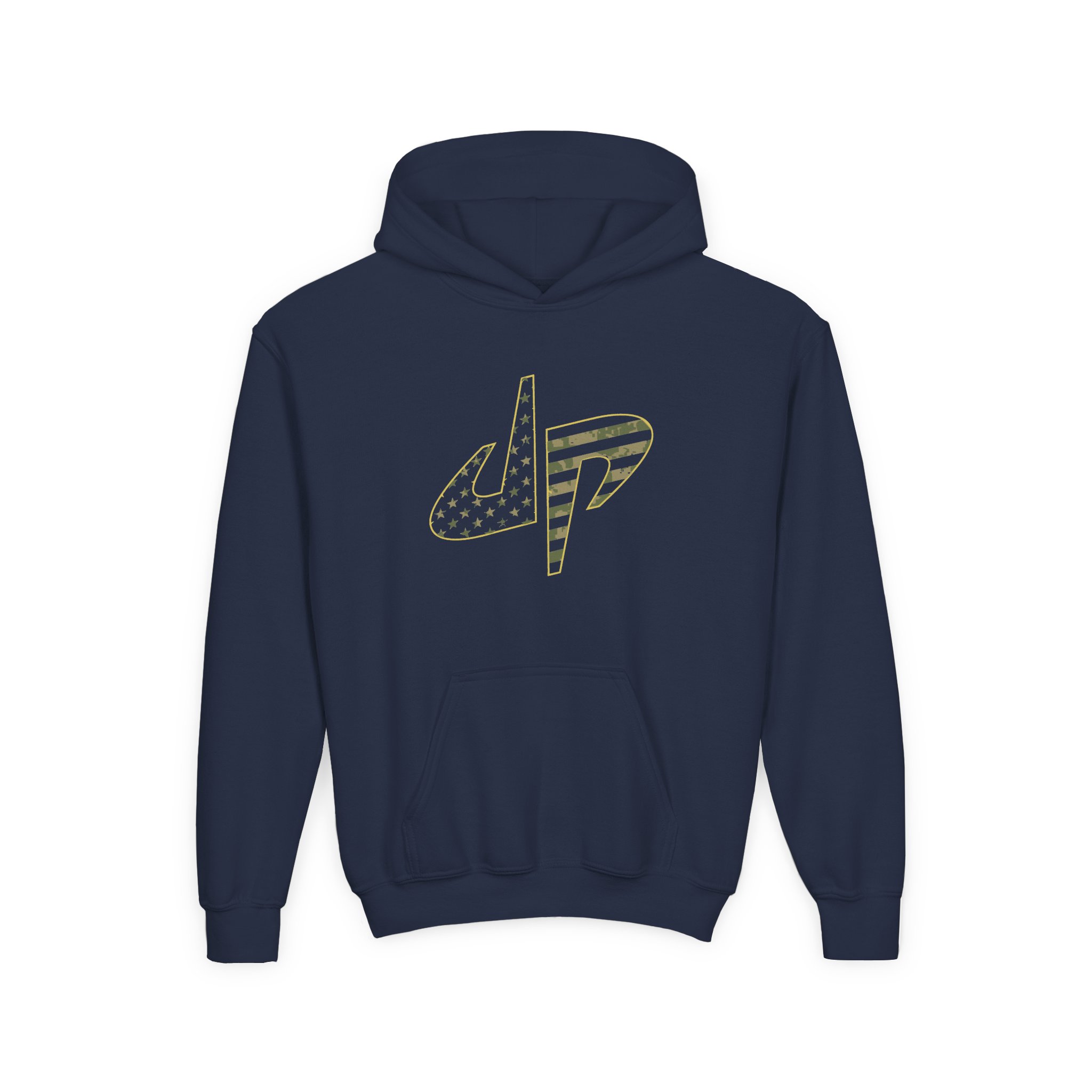 Dude Perfect Salute To Service Youth Heavy Blend Hooded Sweatshirt - Image 9