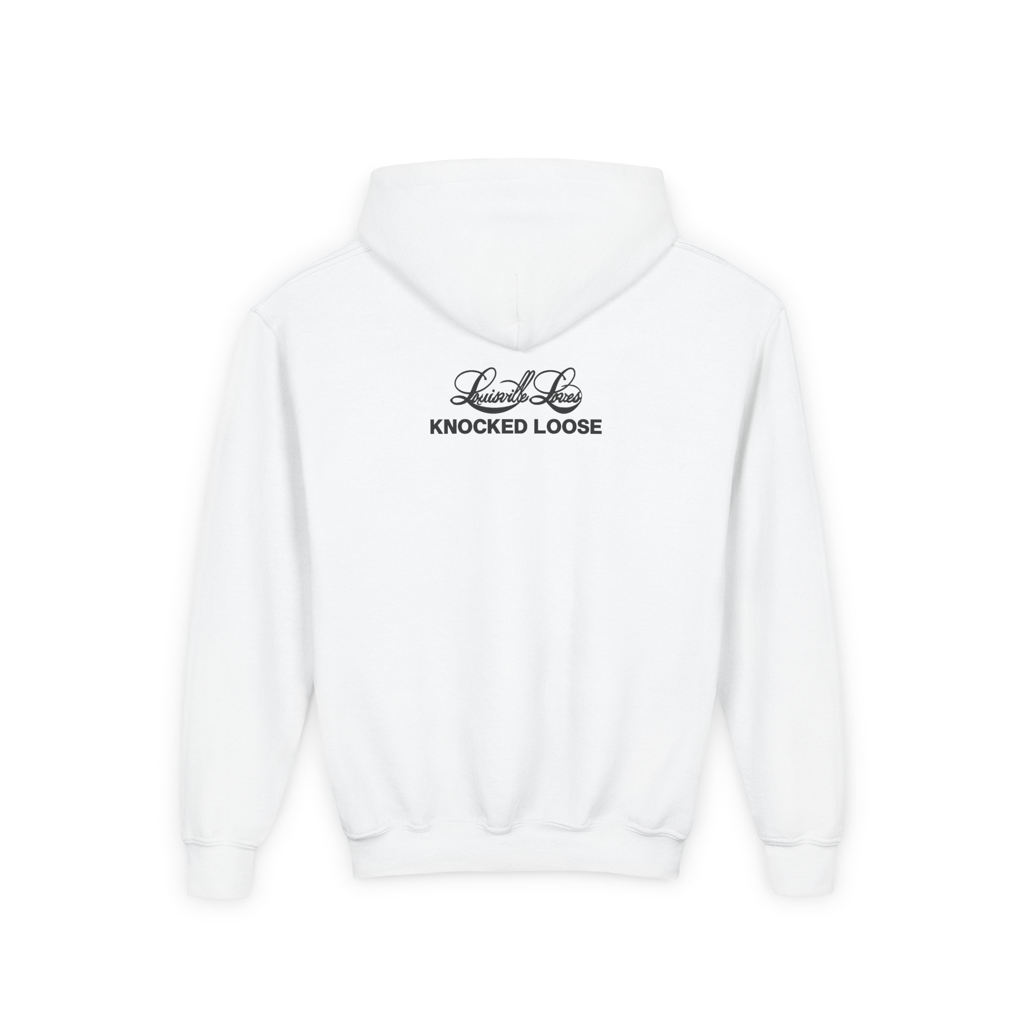 Knocked Loose I Heart Kl Youth Heavy Blend Hooded Sweatshirt - Image 2