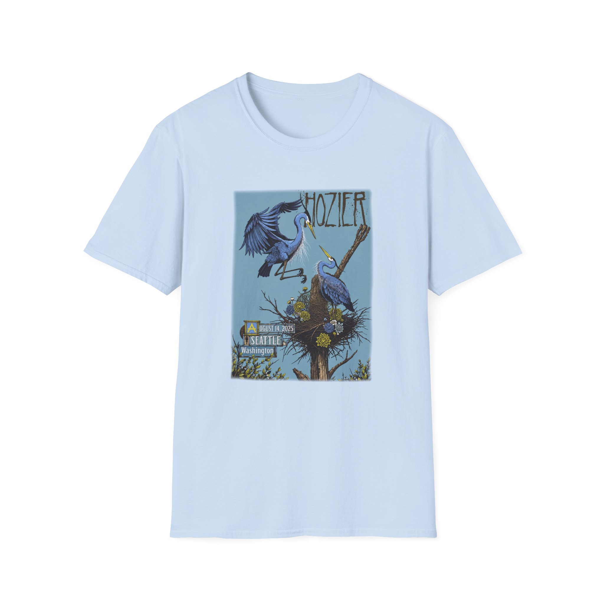 Hozier Seattle August 14 Show Unisex Softstyle T-Shirt - Image 9