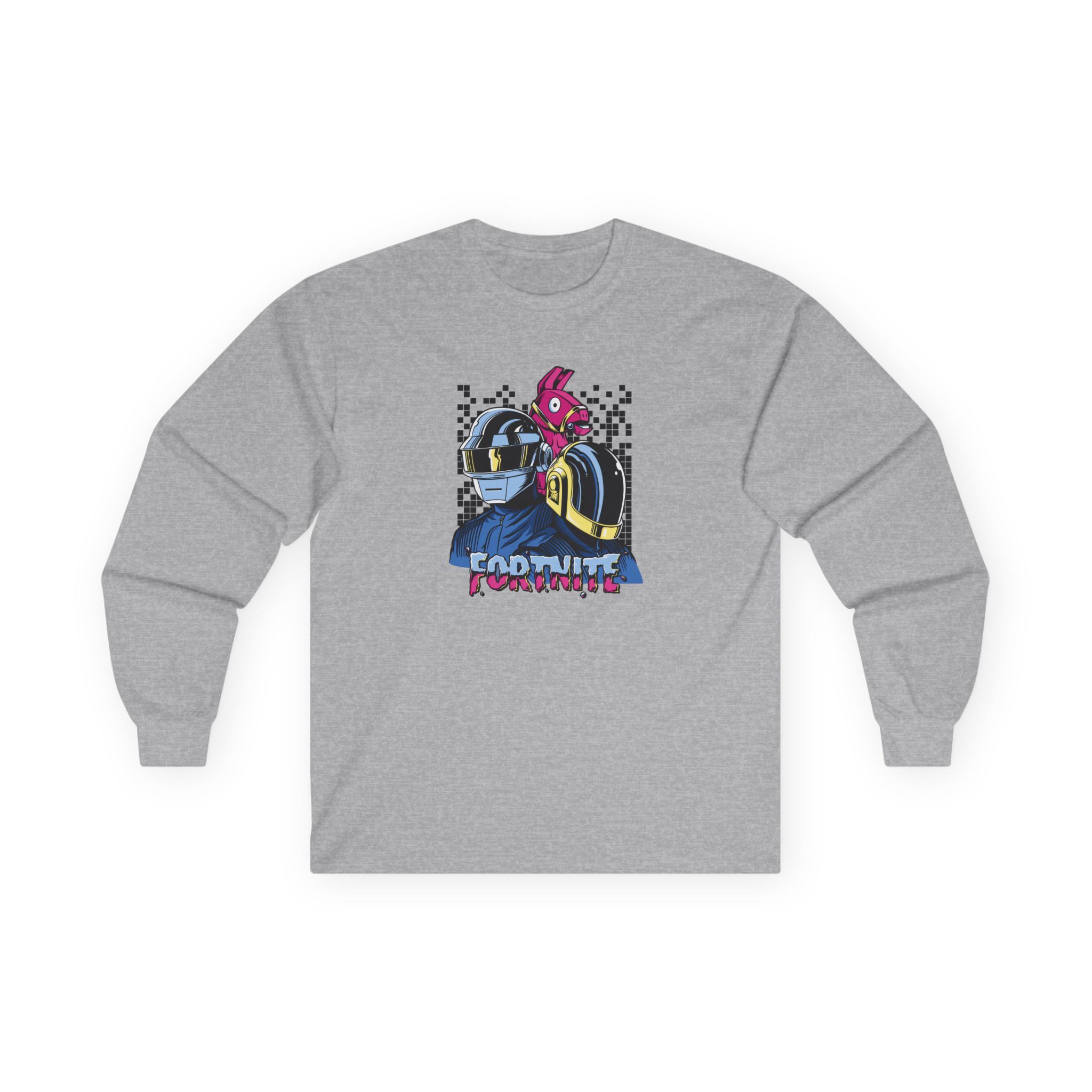 Daft Punk Fortnite X Daft Punk Long Unisex Ultra Cotton Long Sleeve Tee - Image 5