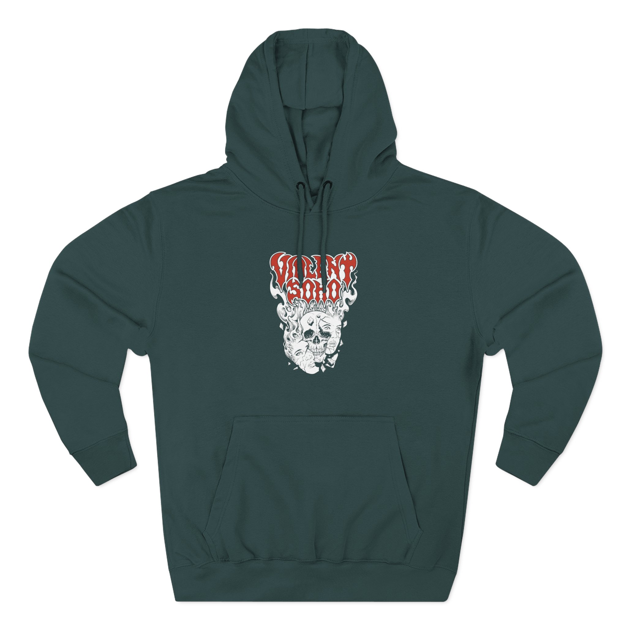 Violent Soho Murdoch Skull Three-Panel Fleece Hoodie - Image 7