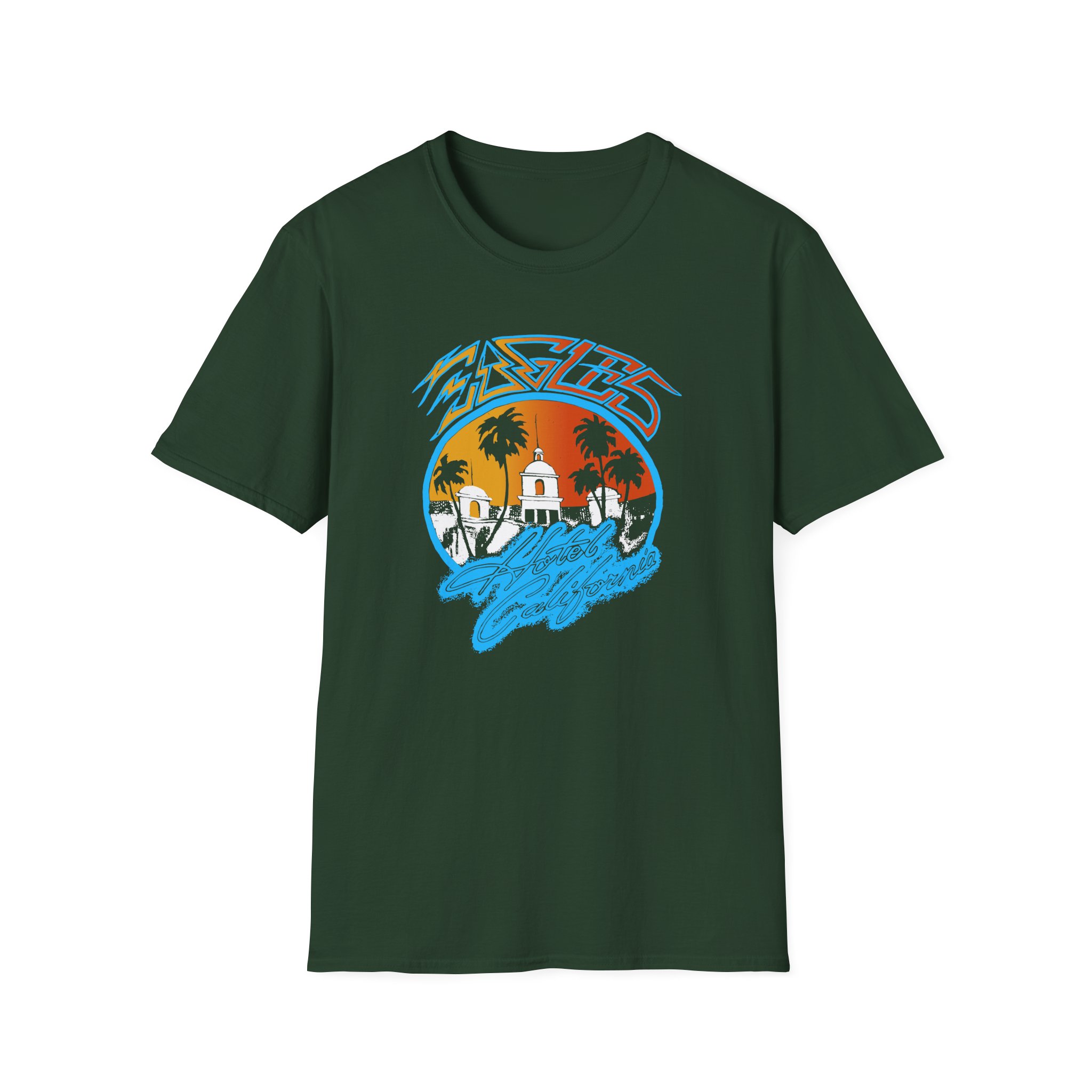 The Eagles Hotel California Unisex Softstyle T-Shirt - Image 5