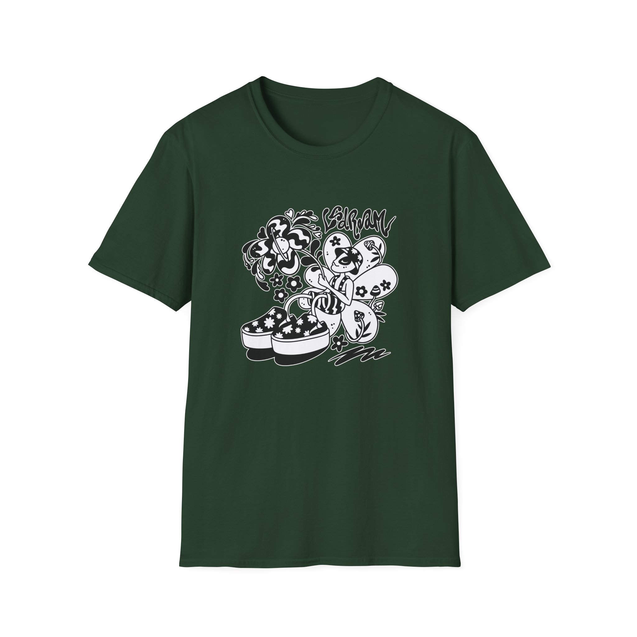 Lsdream Intergalactic Bloom Unisex Softstyle T-Shirt - Image 7