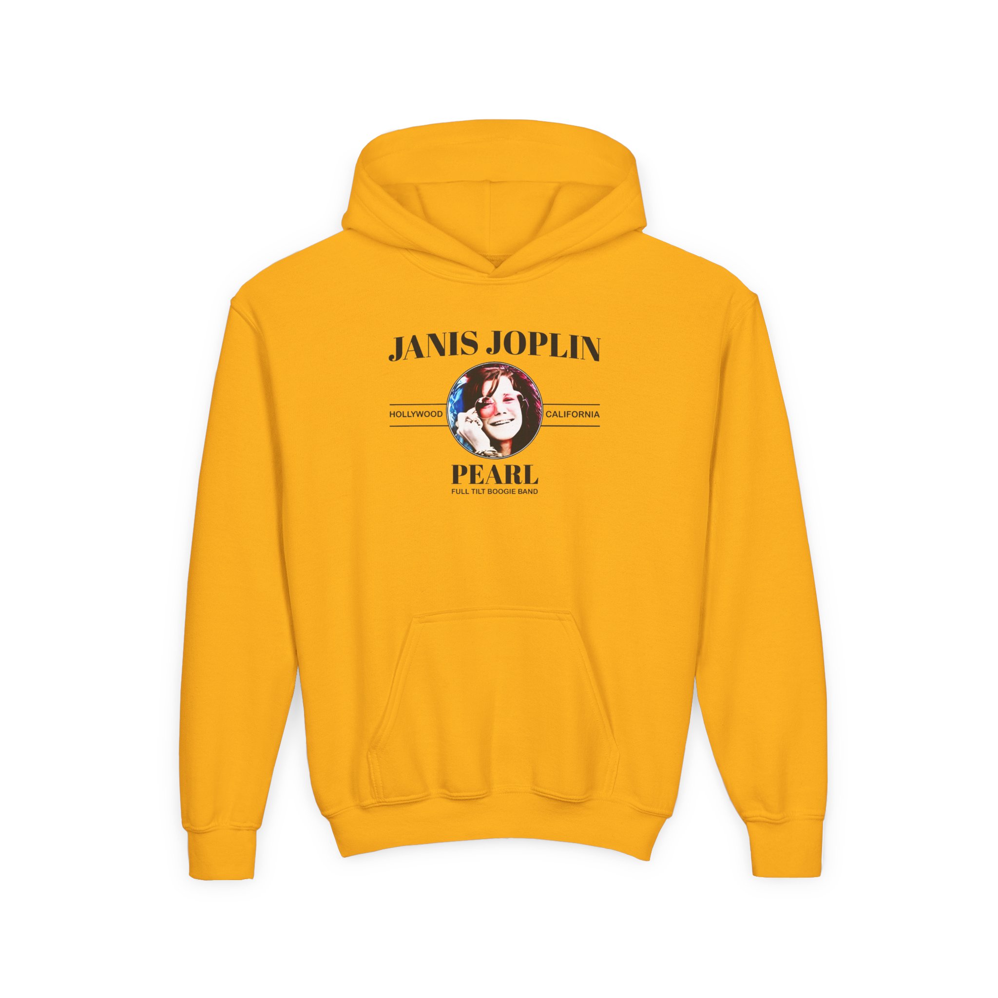 Janis Joplin Pearl Youth Heavy Blend Hooded Sweatshirt - Image 5