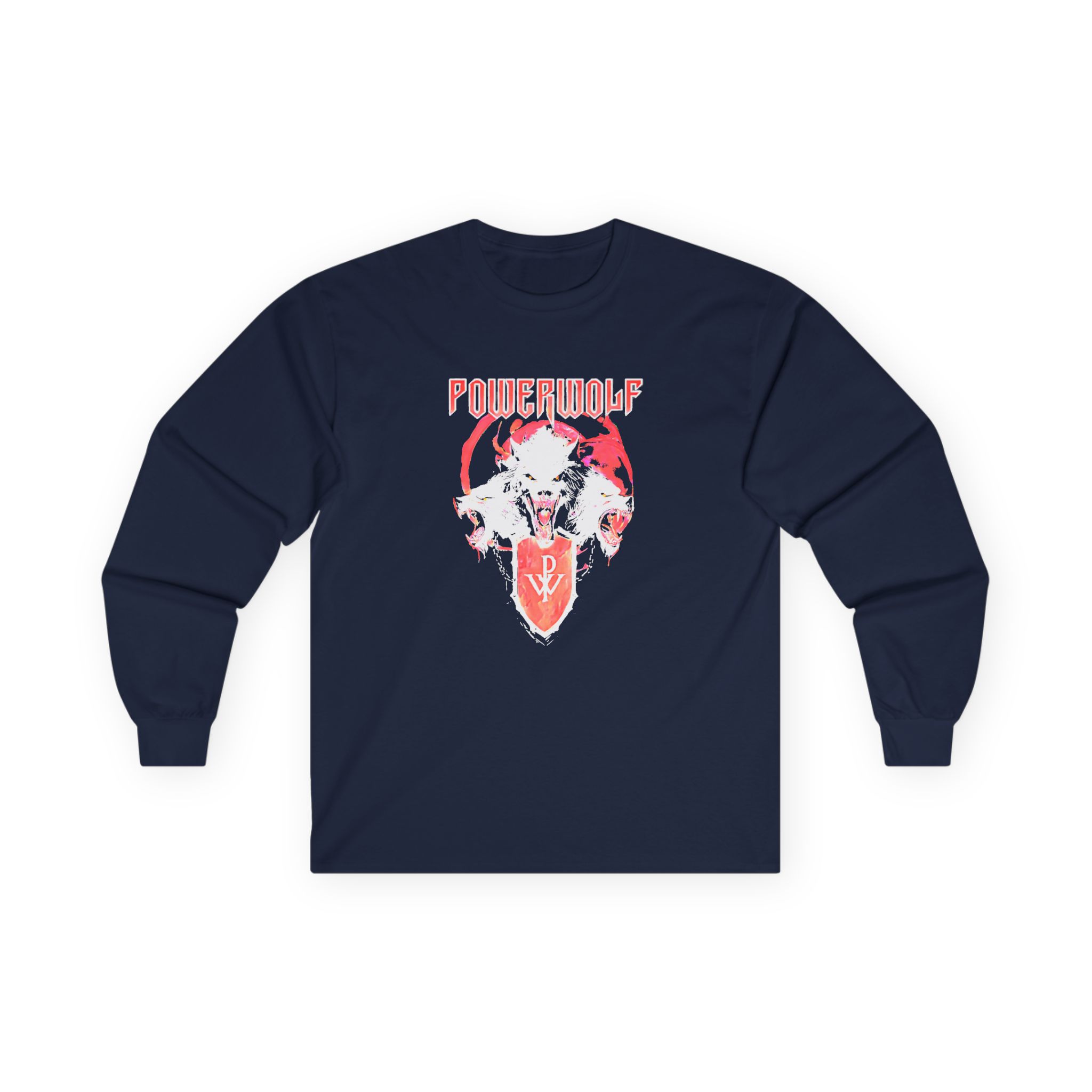 Powerwolf Triple Wolf Unisex Ultra Cotton Long Sleeve Tee - Image 5
