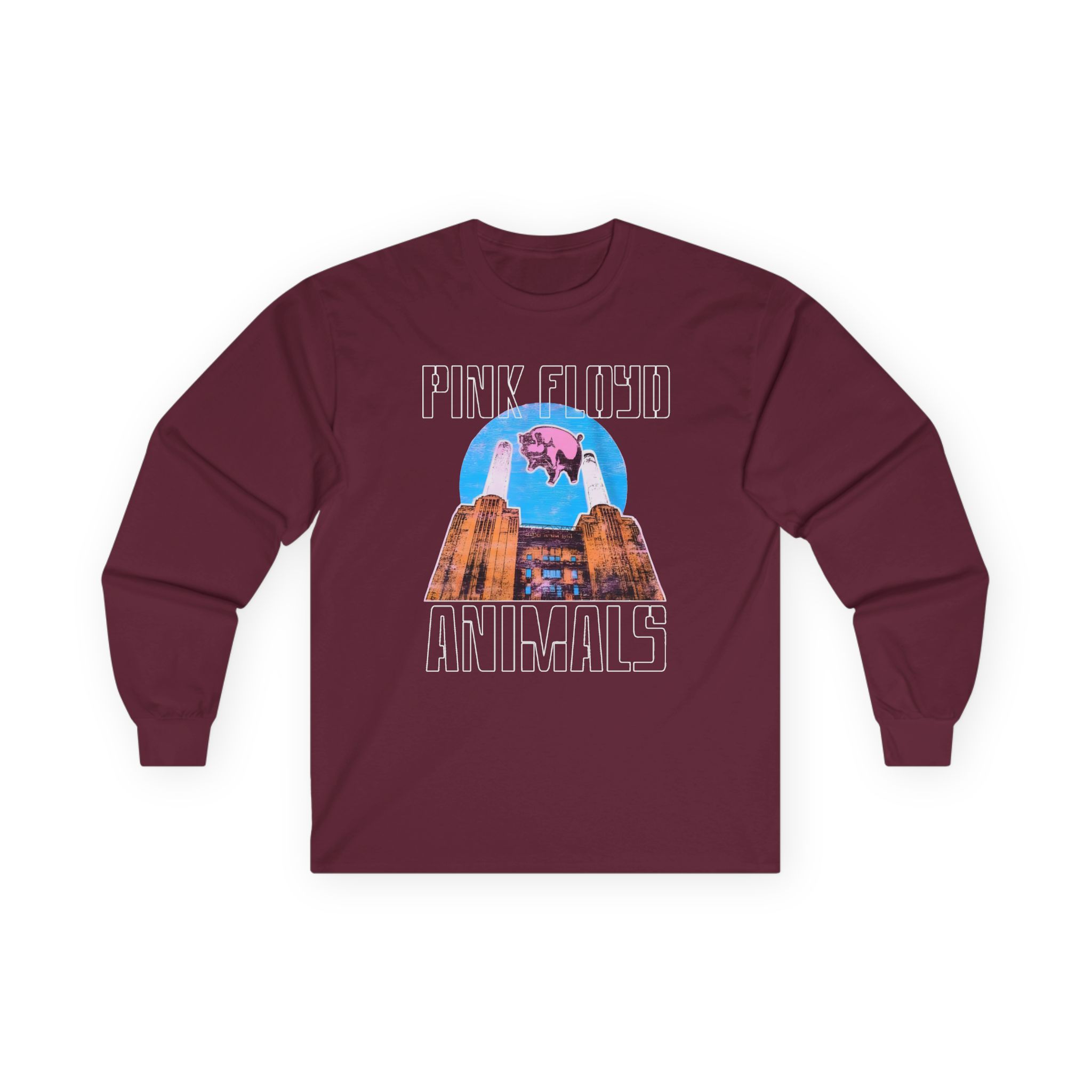 Pink Floyd Animals Pink Unisex Ultra Cotton Long Sleeve Tee - Image 3