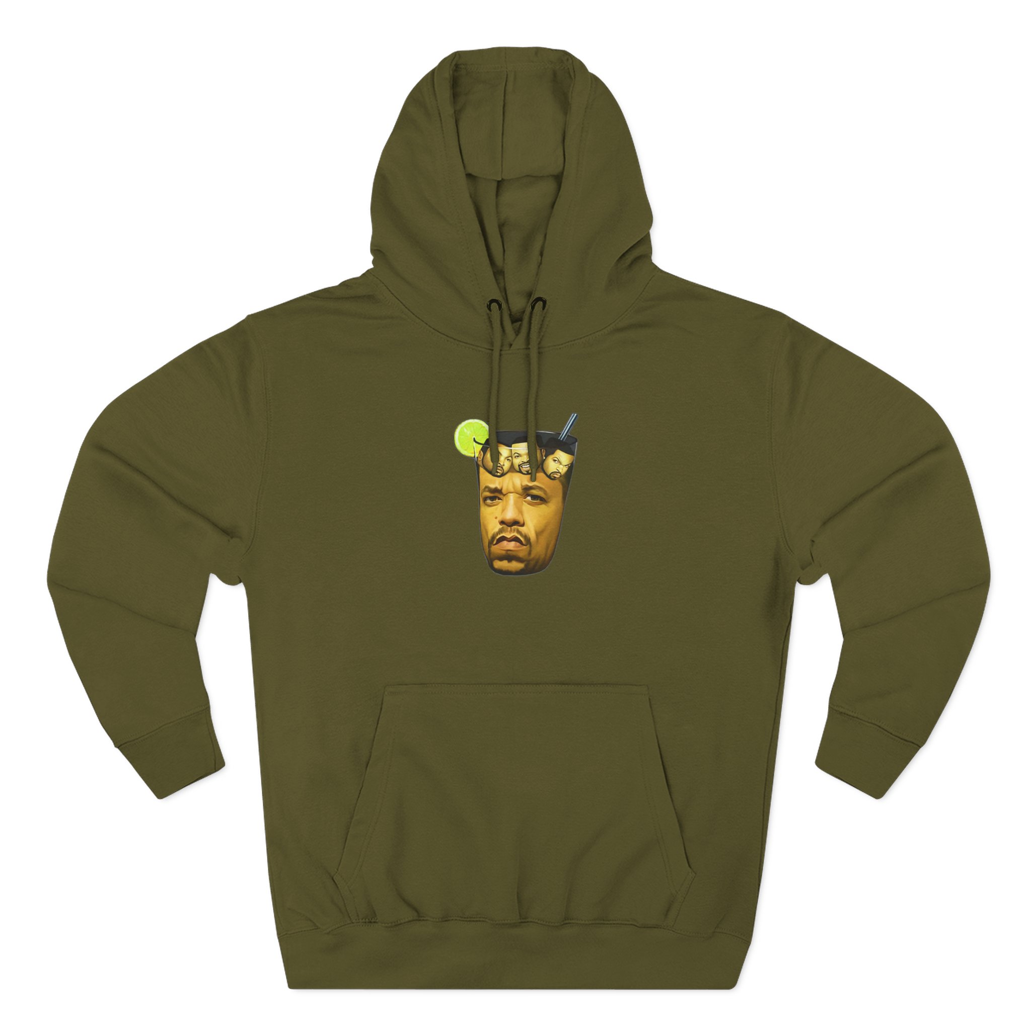 Ice Cube In Iced Tea Three-Panel Fleece Hoodie - Image 5