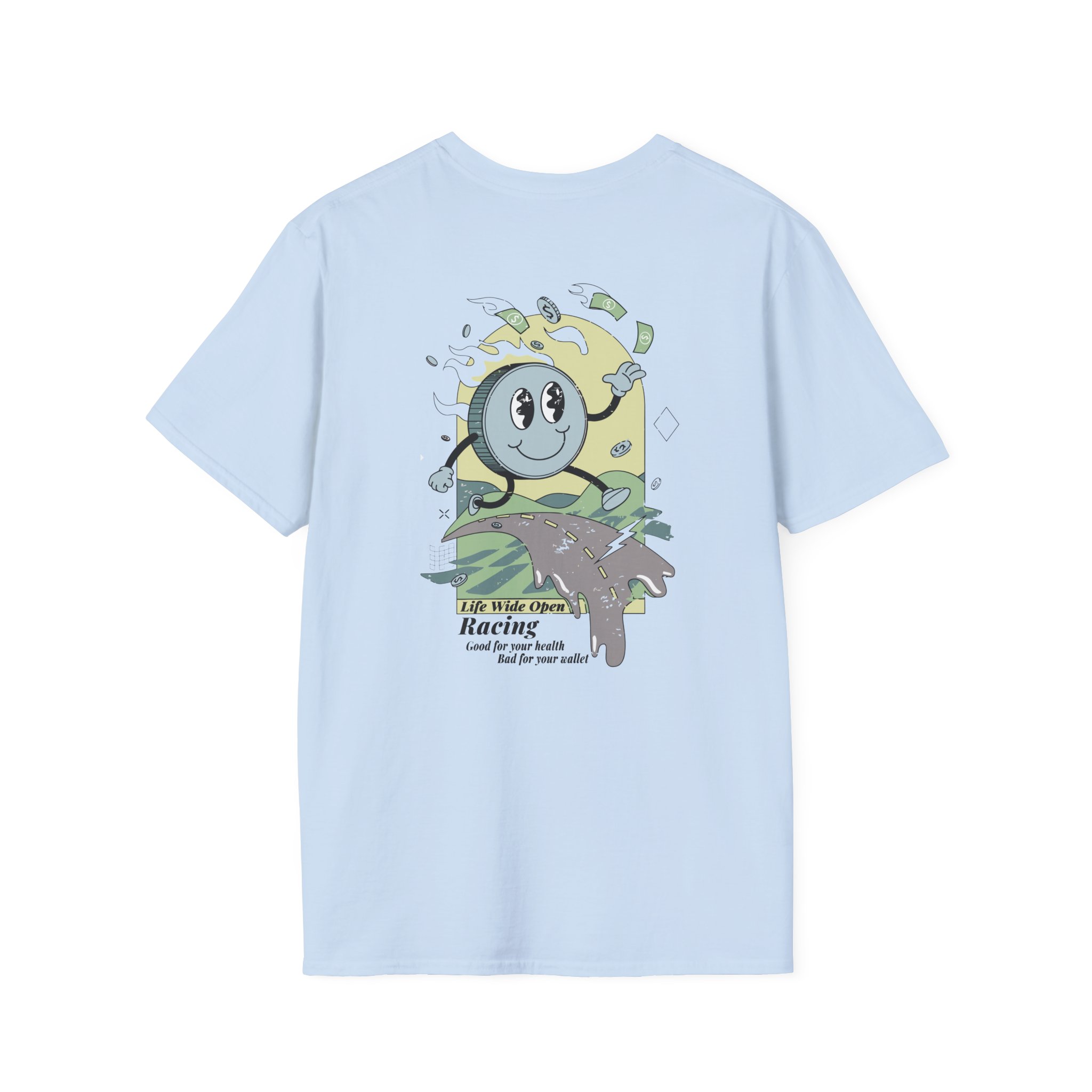 Cboystv Racing Coin Unisex Softstyle T-Shirt - Image 18