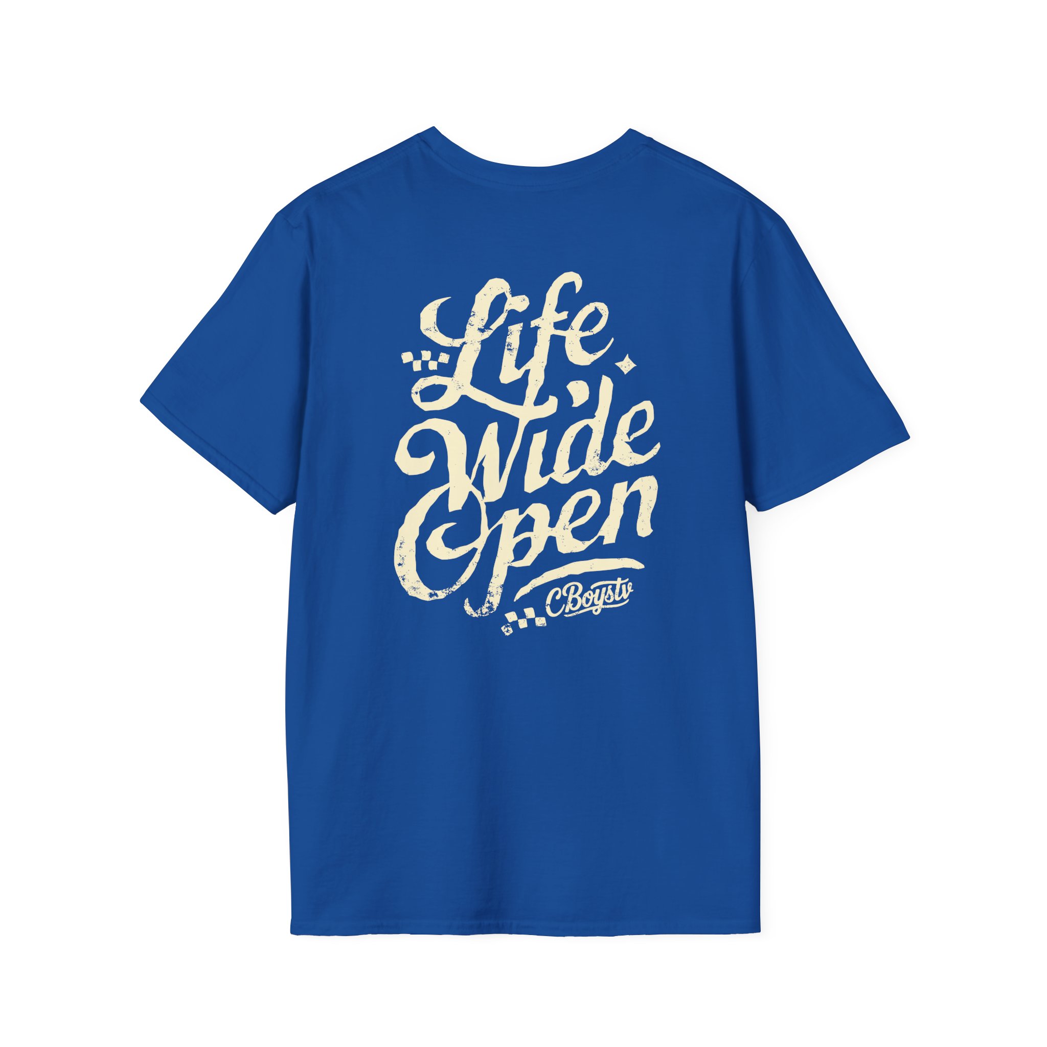 Cboystv Tan Script Unisex Softstyle T-Shirt - Image 14