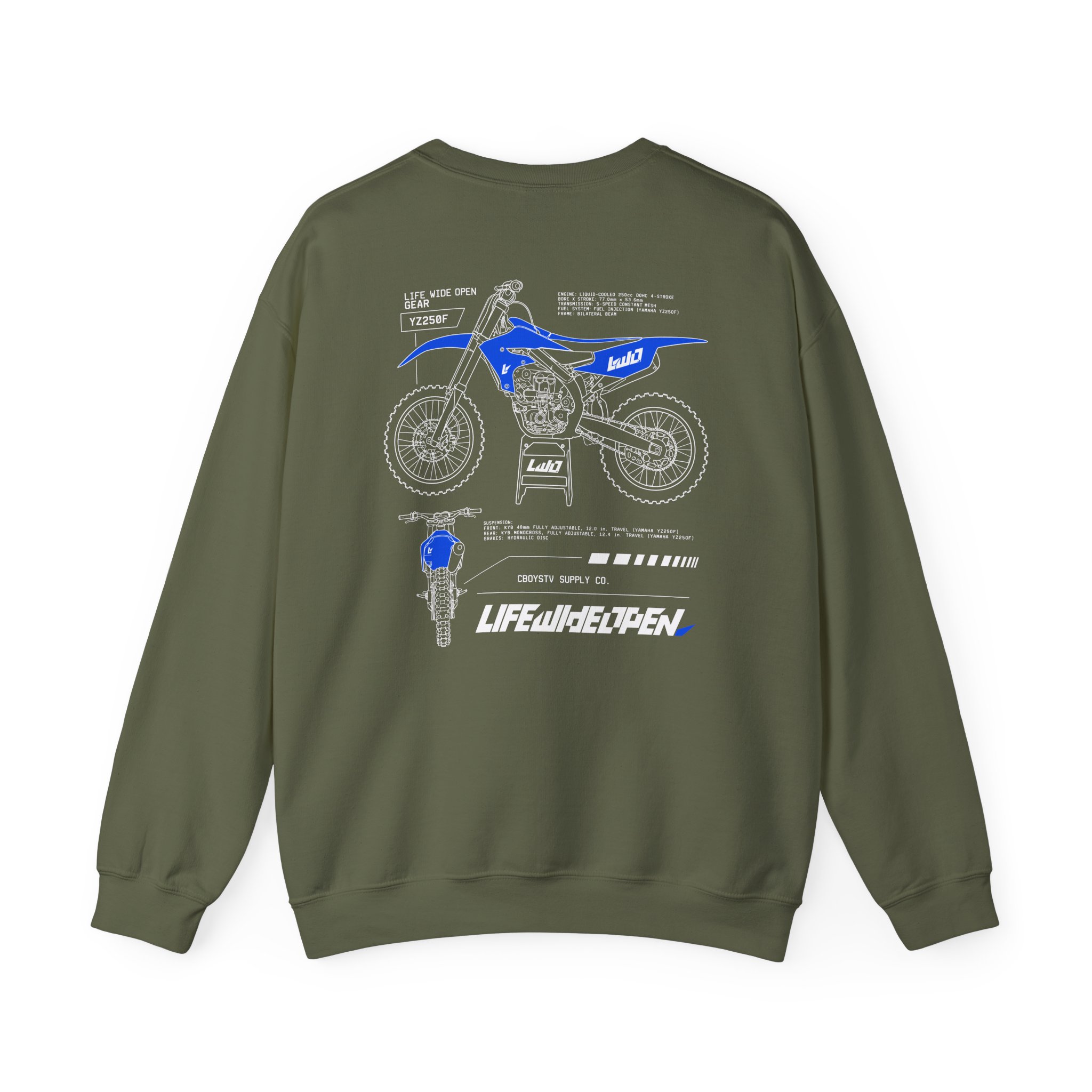 Cboystv Yamaha Spec Unisex Heavy Blend™ Crewneck Sweatshirt - Image 10