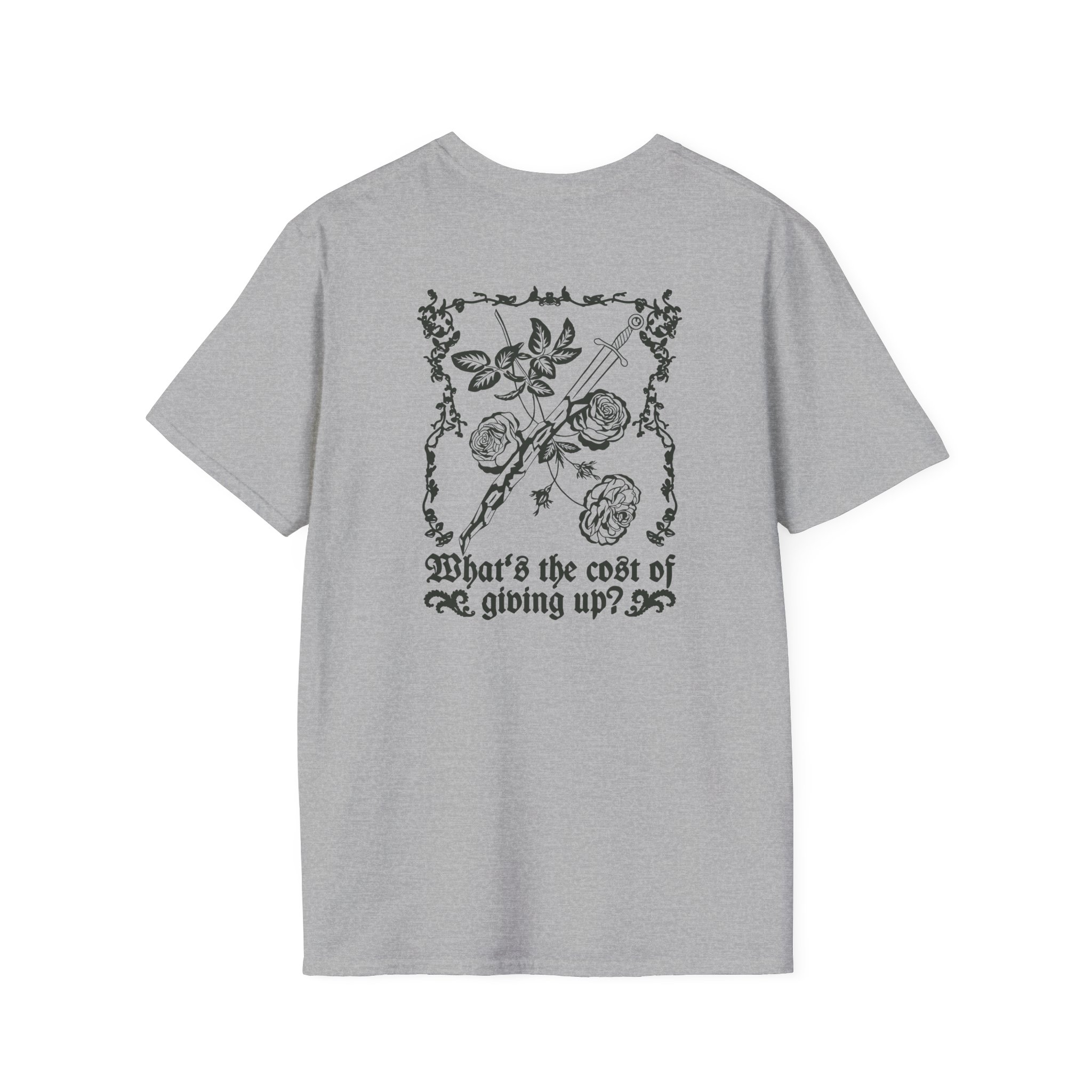 Poppy Cost Of Giving Up Unisex Softstyle T-Shirt - Image 8
