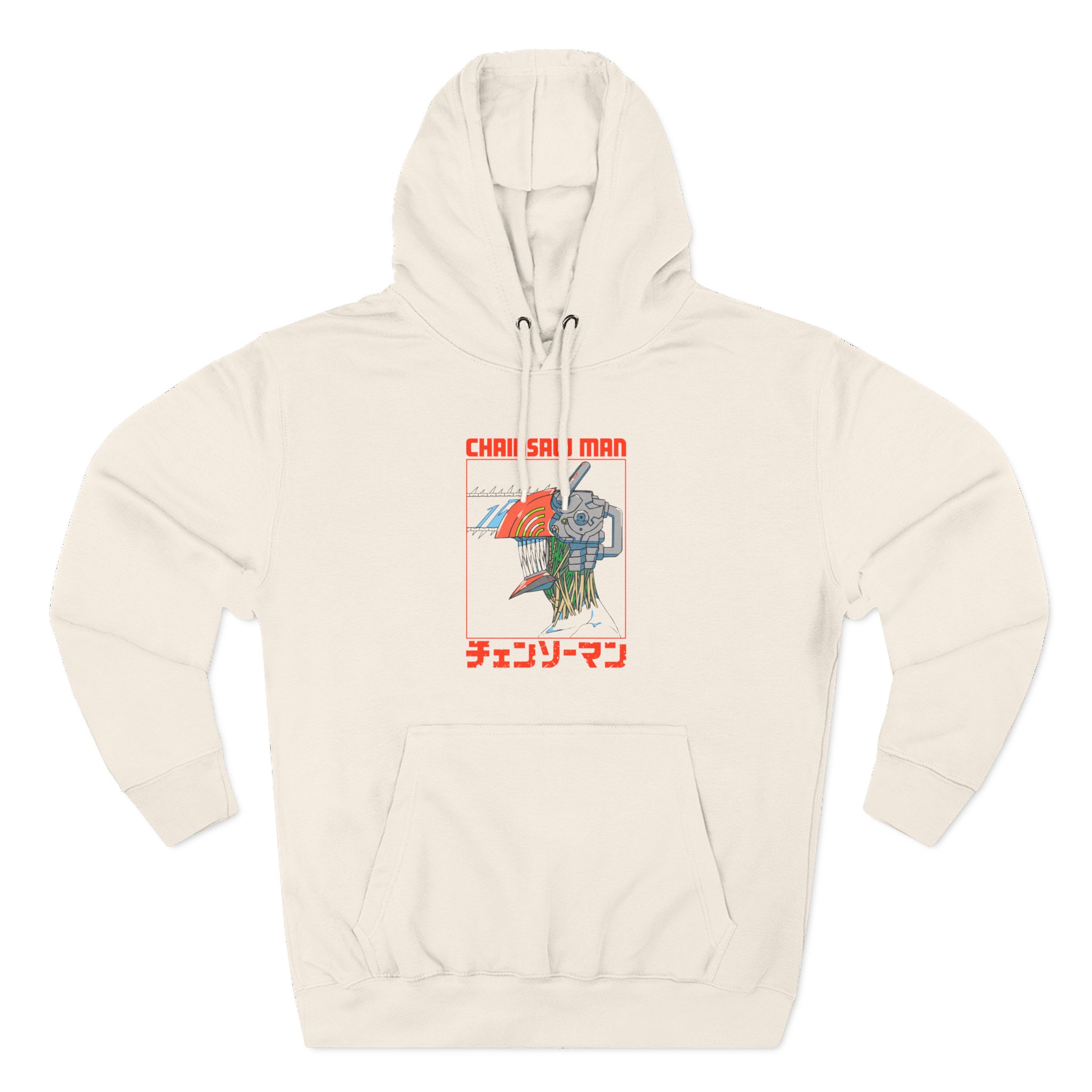 Chainsaw Man Three Tone Three-Panel Fleece Hoodie - Image 3