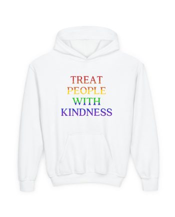 Love on Tour Treat People With Kindness Youth Heavy Blend Hooded Sweatshirt