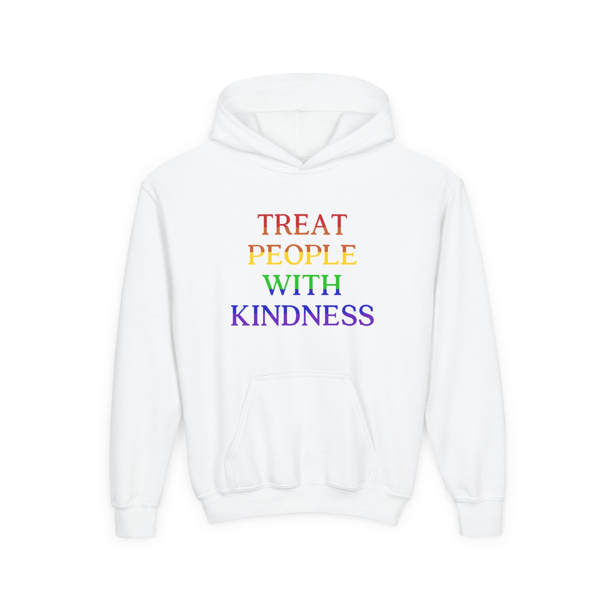 Love on Tour Treat People With Kindness Youth Heavy Blend Hooded Sweatshirt