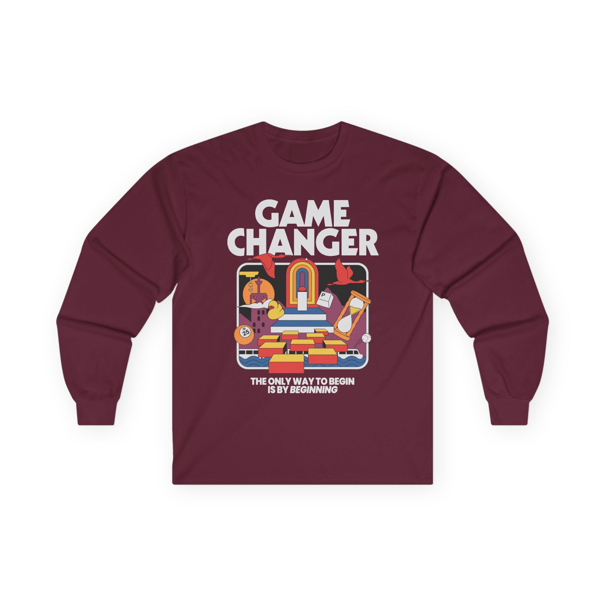 Dropout Game Changer Ringer Unisex Ultra Cotton Long Sleeve Tee - Image 3