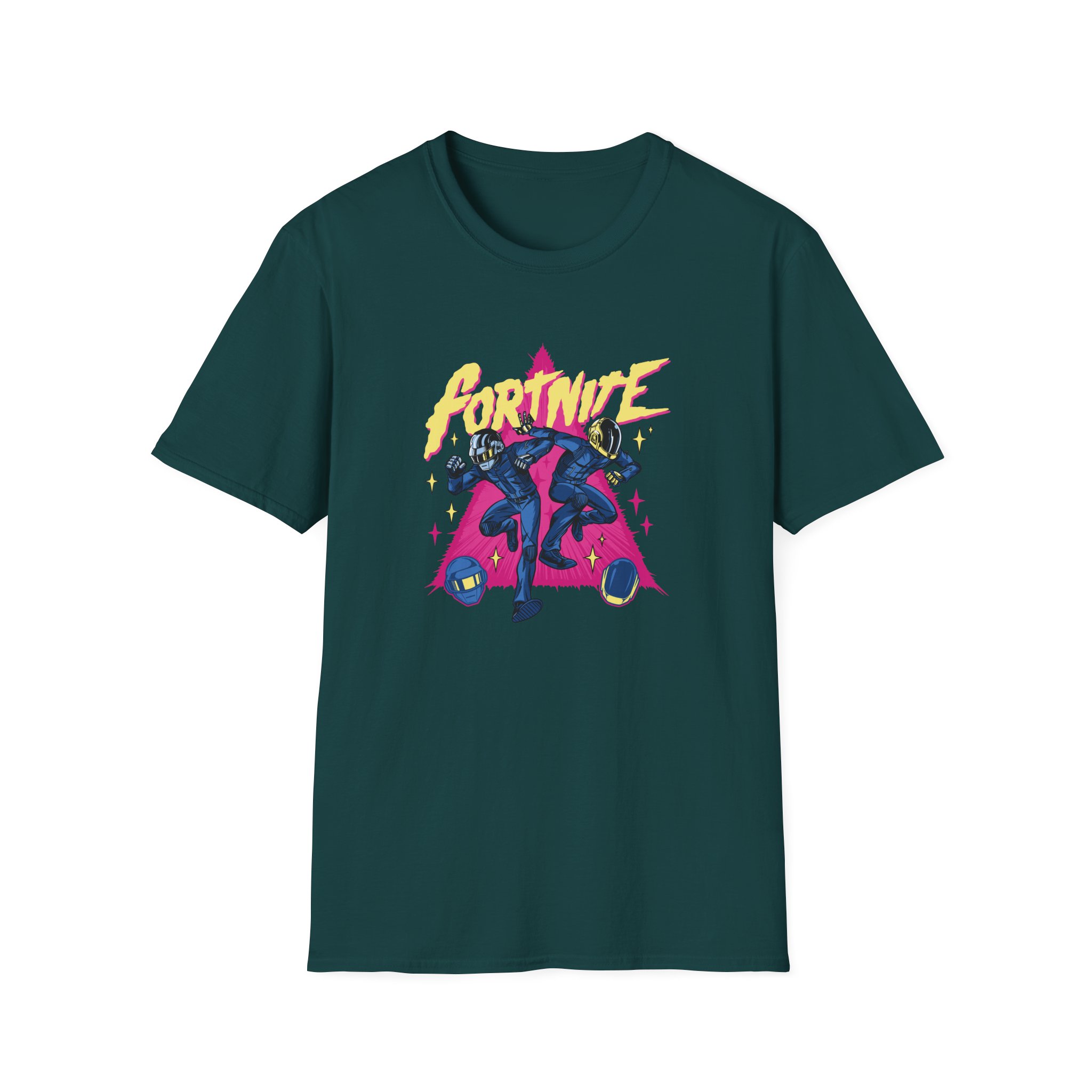 Daft Punk Ortnite X Daft Punk Unisex Softstyle T-Shirt - Image 7