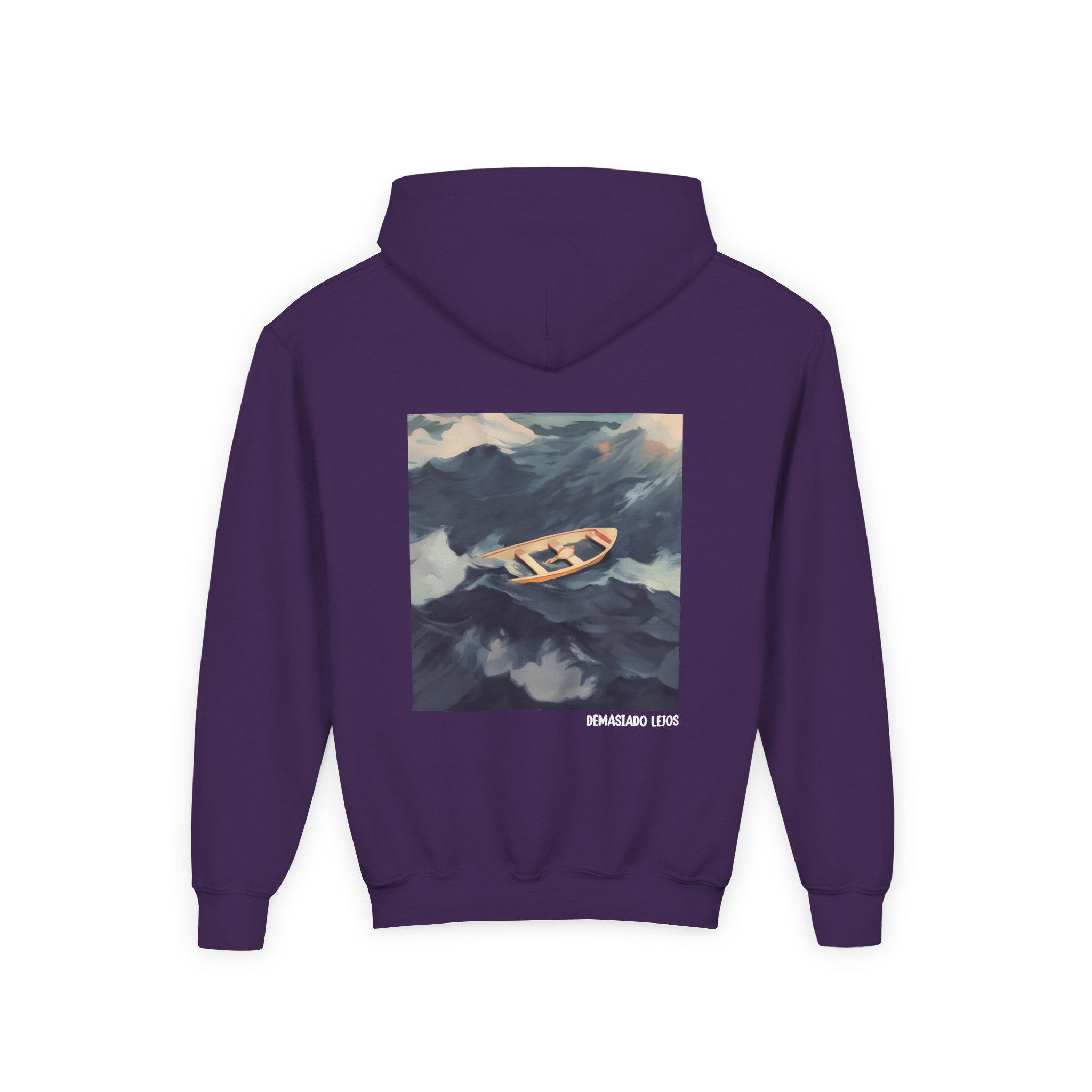 Morat A dark, shadowy vigilante Youth Heavy Blend Hooded Sweatshirt - Image 10
