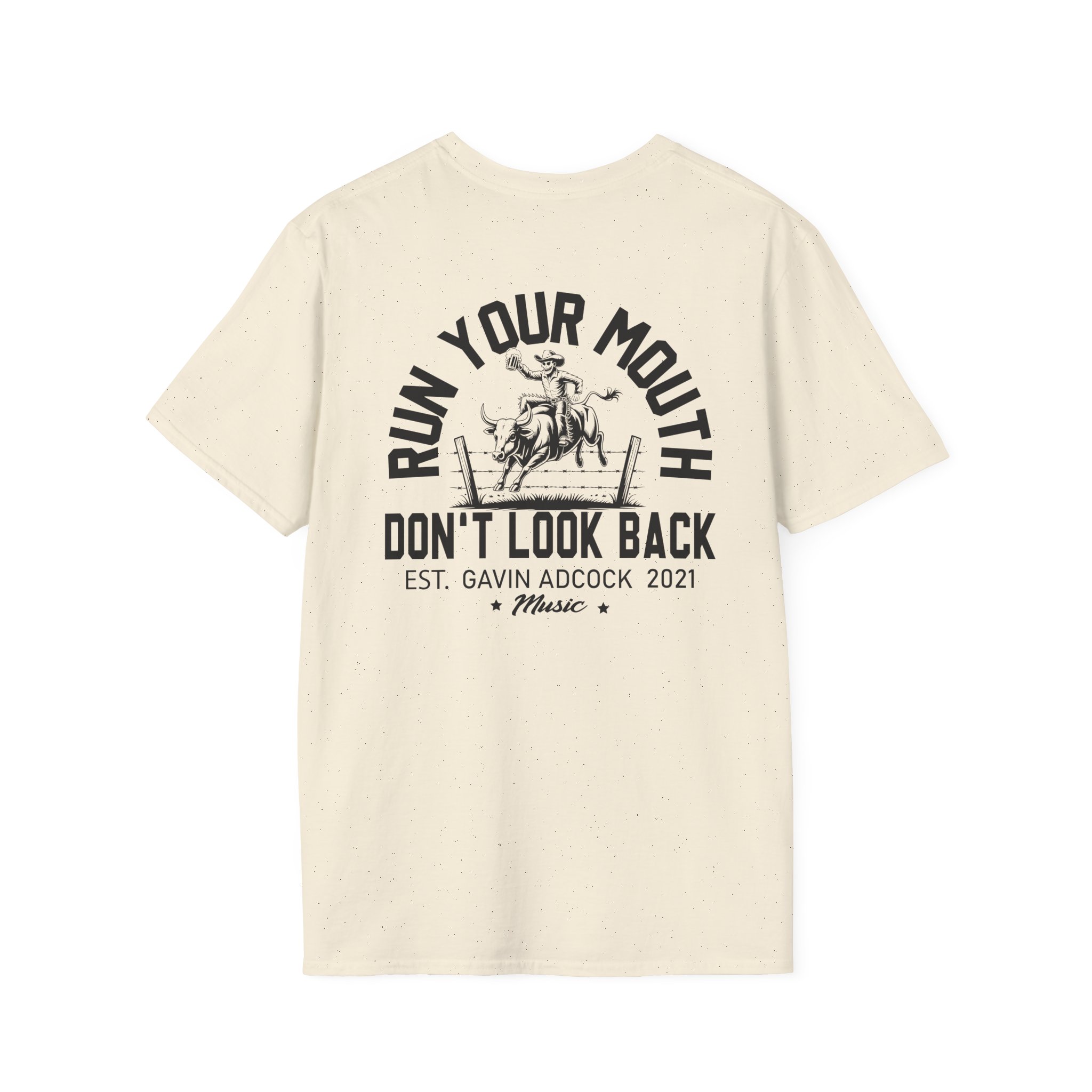 Gavin Adcock Run Your Mouth Unisex Softstyle T-Shirt - Image 2