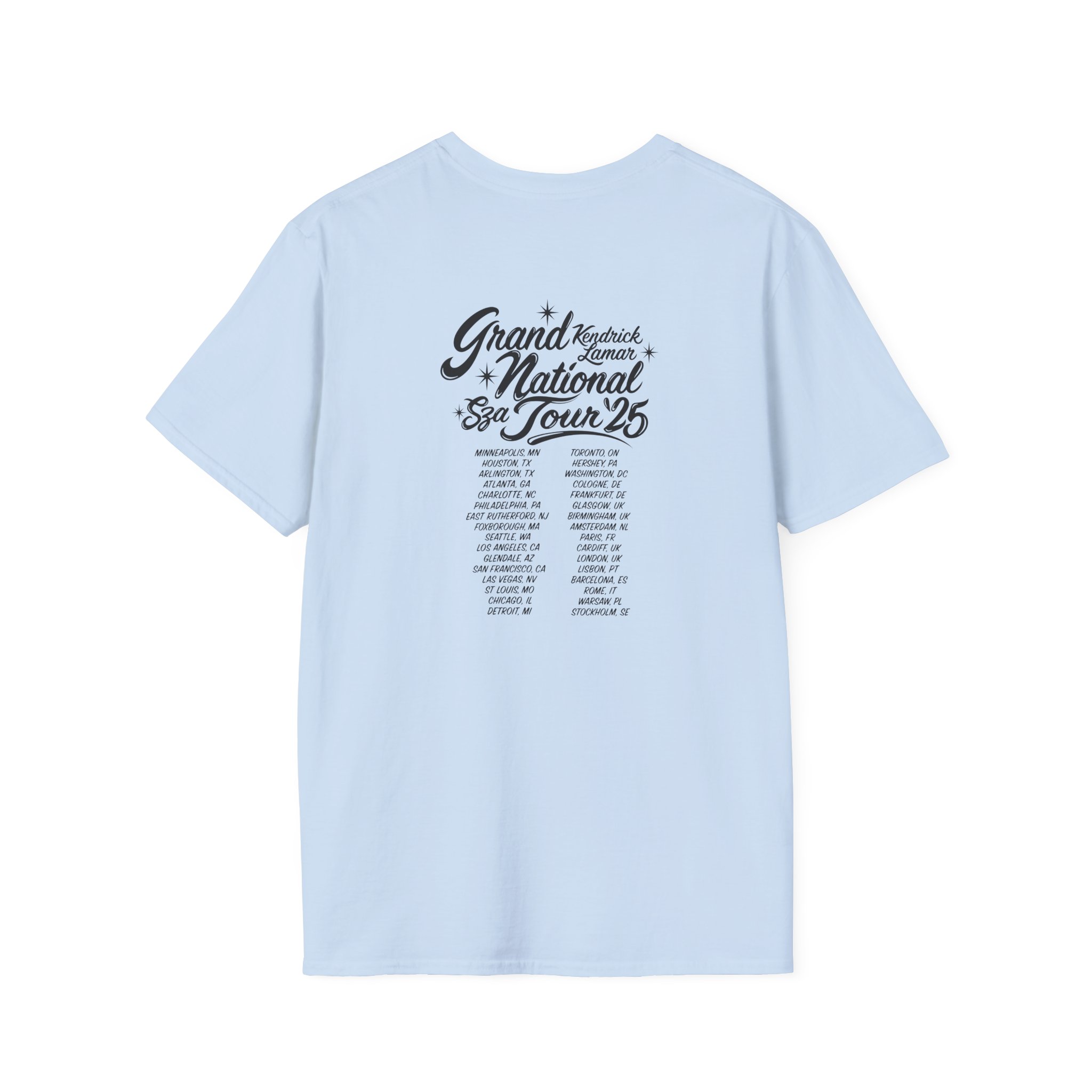 Sza Sos if This World Were Mine Grand National Tou Unisex Softstyle T-Shirt - Image 24