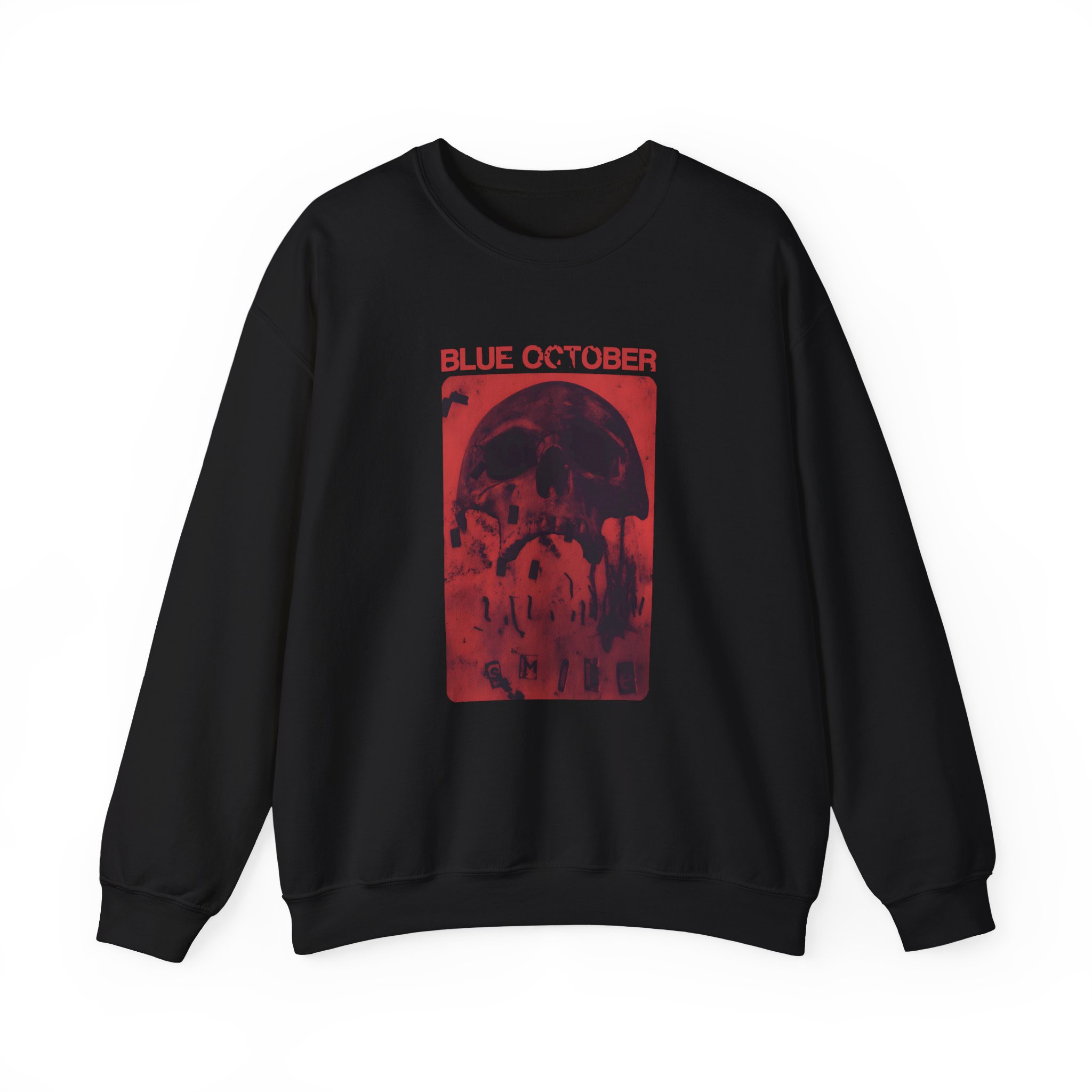 Blue October Skull Smile Unisex Heavy Blend™ Crewneck Sweatshirt