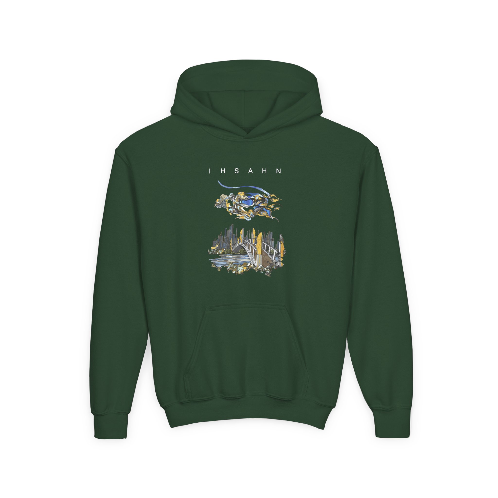 Youth Ihsahn The Distance Between Us Heavy Blend Hooded Sweatshirt - Image 3