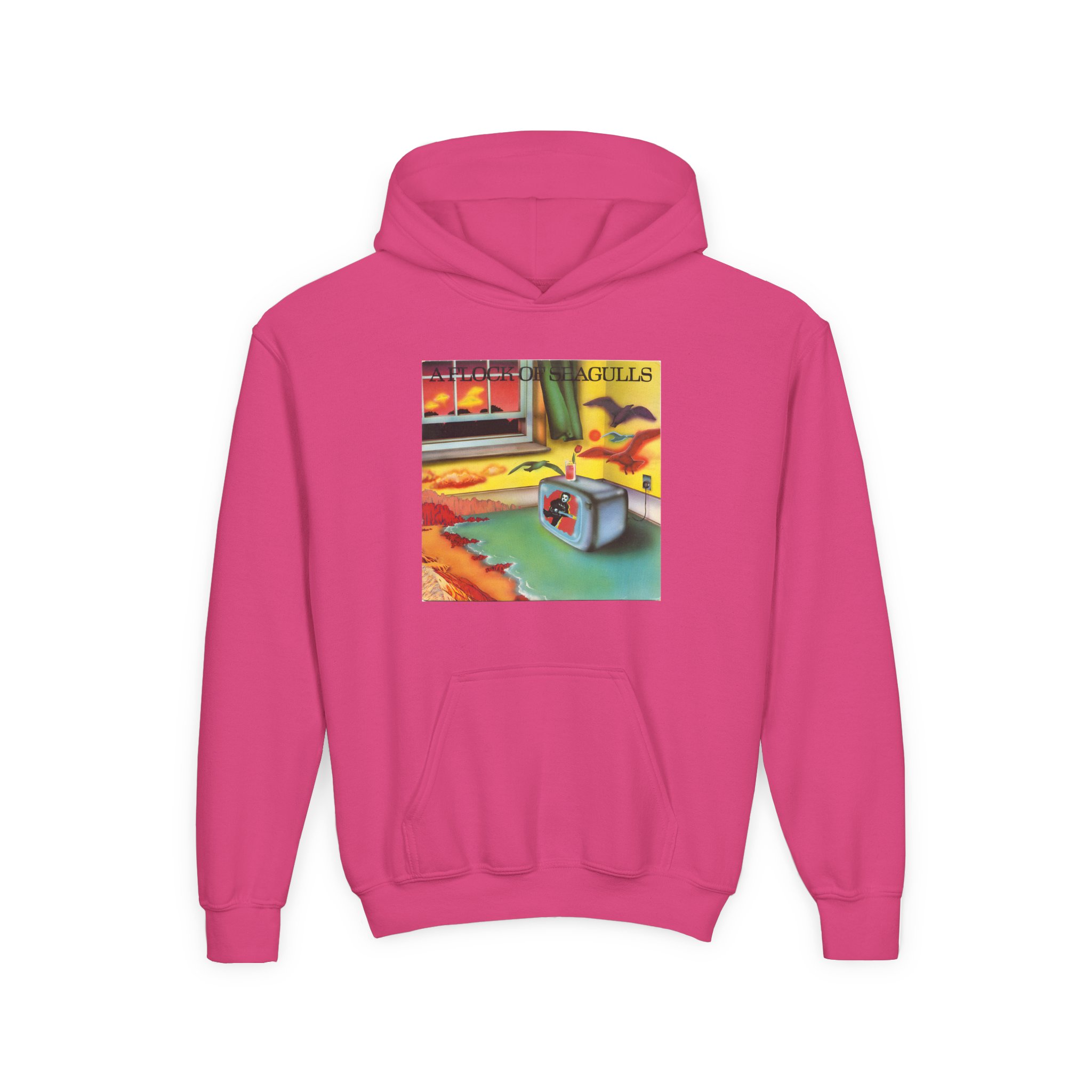 A Flock of Seagulls Original Album Cover Youth Heavy Blend Hooded Sweatshirt - Image 11