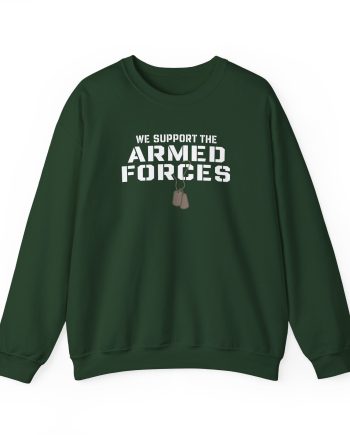 Valuetainment We Support the Armed Forces Unisex Heavy Blend™ Crewneck Sweatshirt