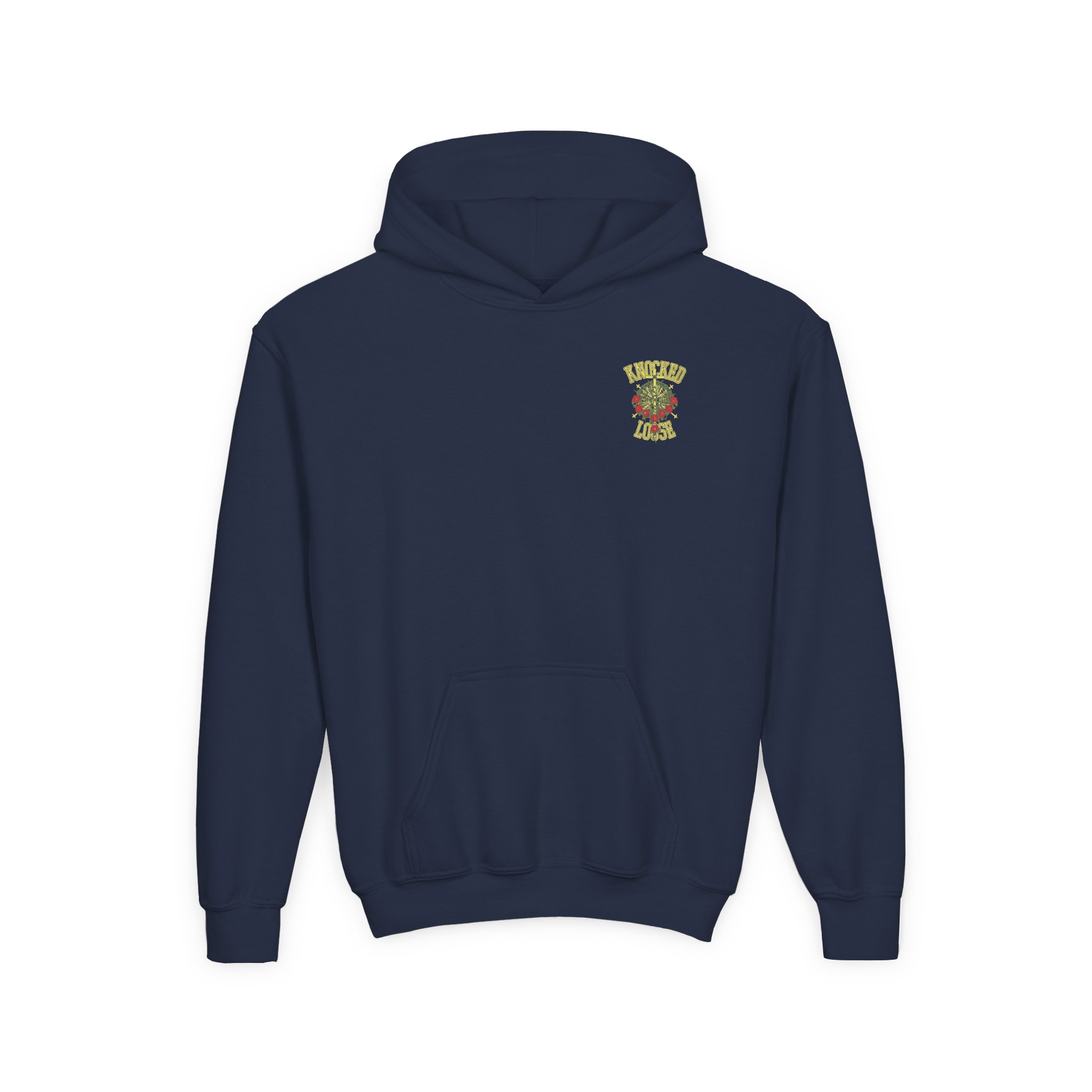 Knocked Loose Crown of Thorns Youth Heavy Blend Hooded Sweatshirt - Image 7