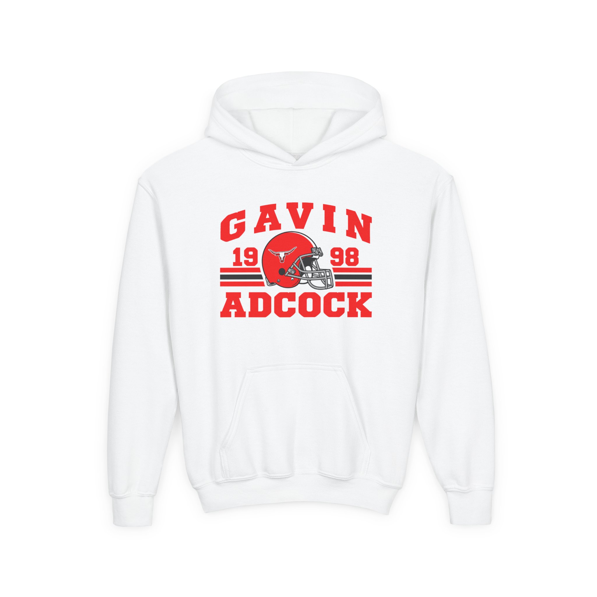 Gavin Adcock Football Youth Heavy Blend Hooded Sweatshirt