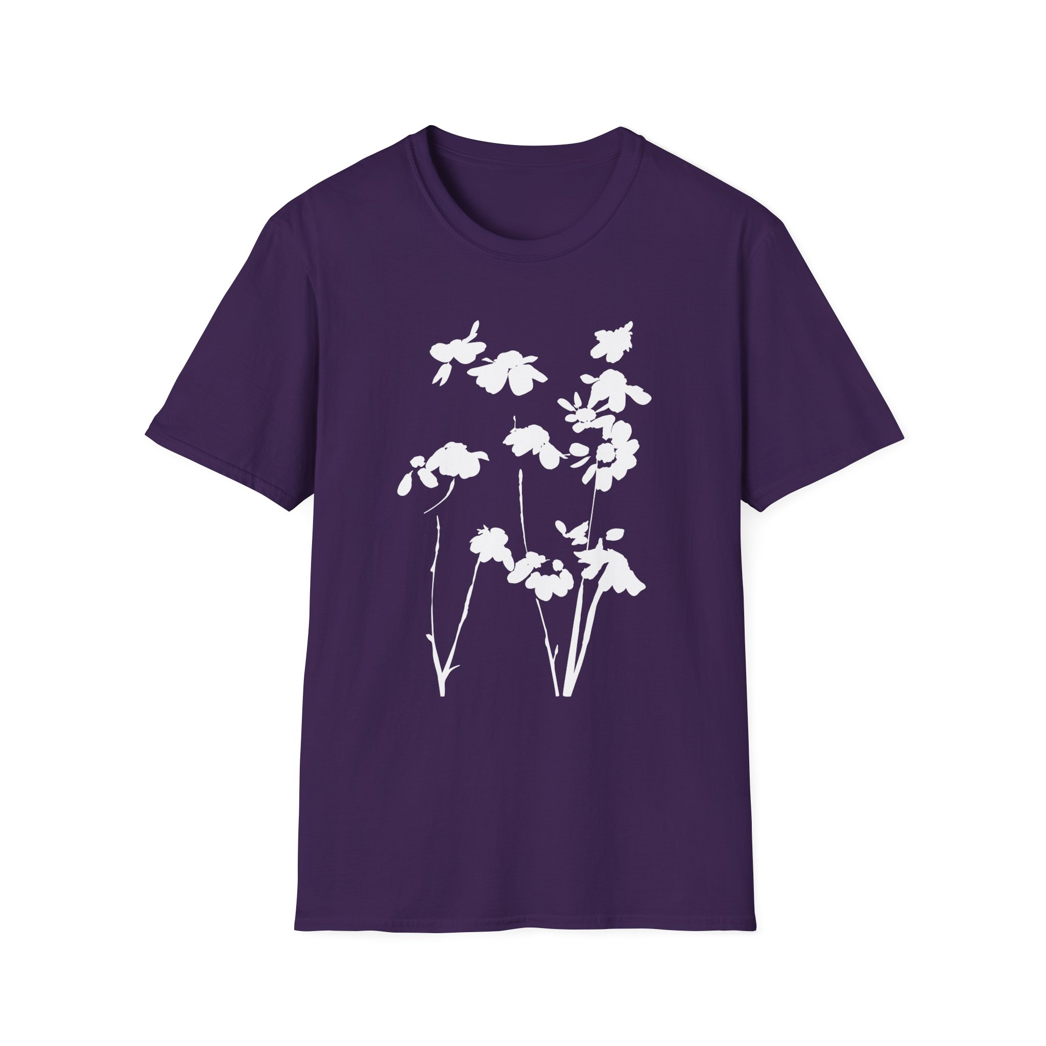 AG petal blurred flowers Unisex Softstyle T-Shirt - Image 21